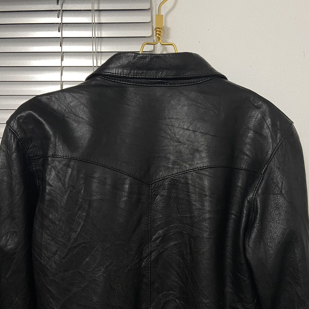 Designer × Vera Pelle × Vintage Vintage Cimarron leather shirt Size S / US 4 / IT 40 - 12 Thumbnail