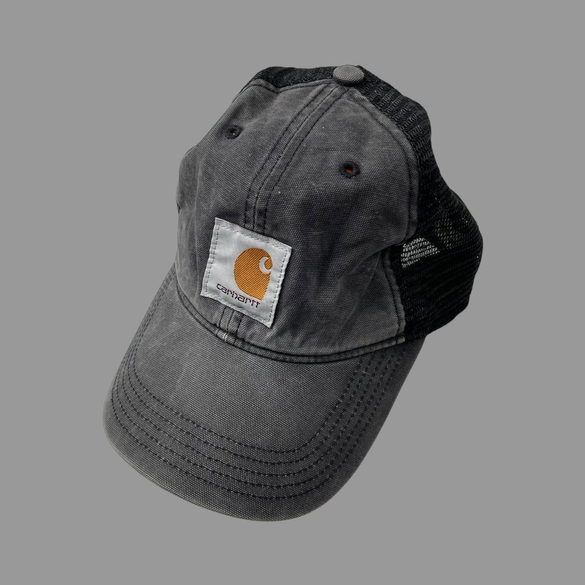 Carhartt Vintage faded Carhartt mesh trucker hat Size ONE SIZE - 2 Thumbnail