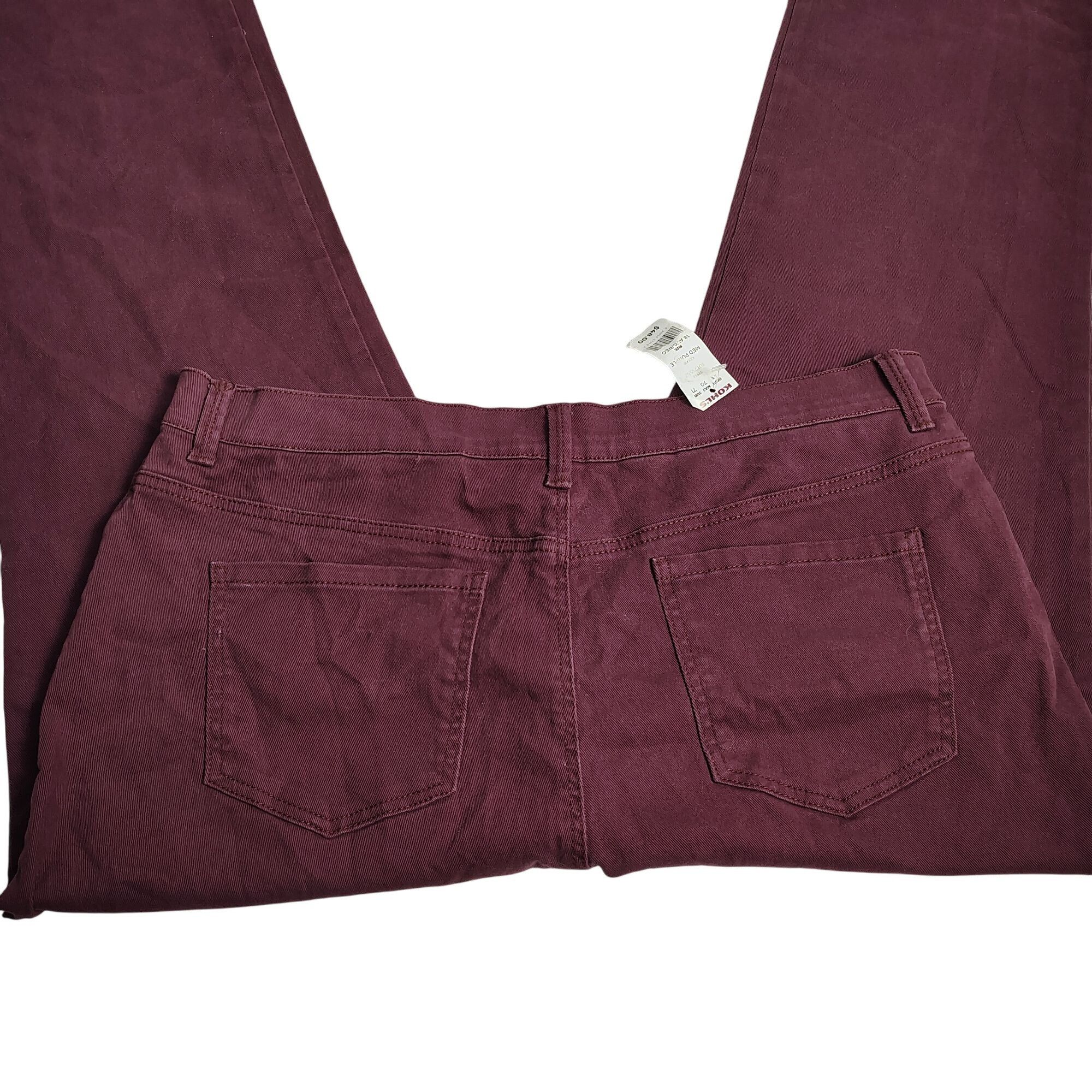 Gloria Vanderbilt Gloria Vanderbilt Womens 18 Burgundy Cotton Blend High Rise Size 40" / US 18 - 8 Thumbnail