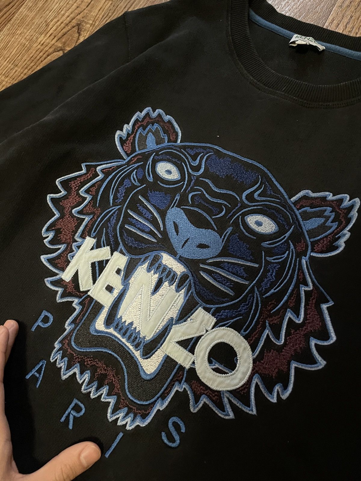 Kenzo Kenzo Sweatshirt Black Crew Neck Men’s UK M Size US M / EU 48-50 / 2 - 5 Thumbnail