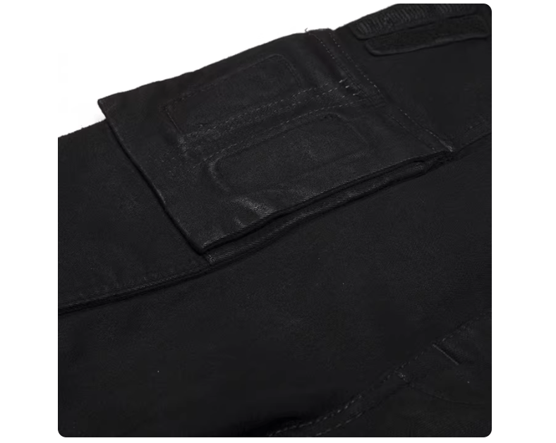 Rick Owens Drkshdw Rick Owens Men's Black Coated Cargo Skinny Jeans Size US 28 / EU 44 - 5 Thumbnail