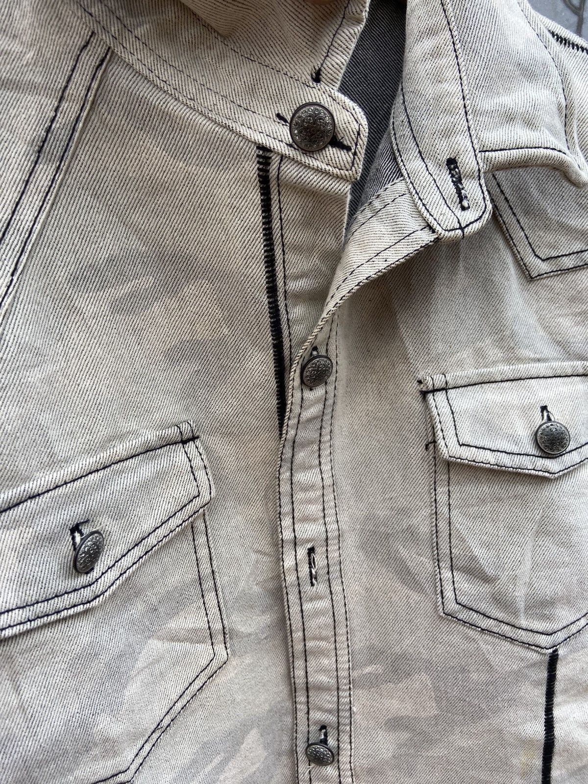 In The Attic 🔥In The Attic Camo Washed Stretch Denim Jacket Size US L / EU 52-54 / 3 - 11 Thumbnail