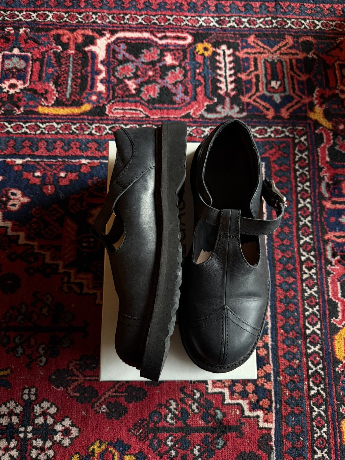 Our Legacy Camden in Car Tire Black Leather Size US 12 / EU 45 - 7 Thumbnail