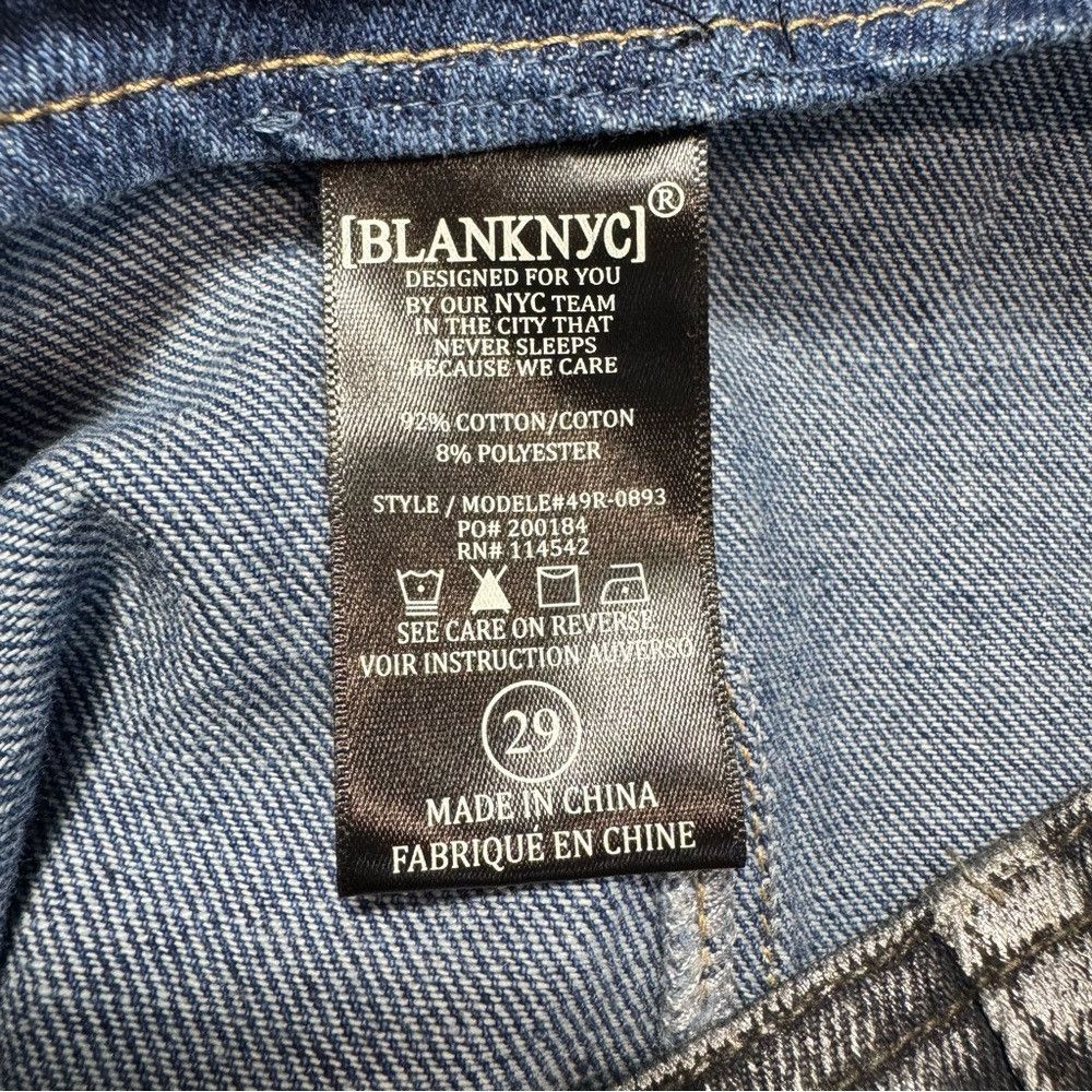 BLANKNYC NWT New Blank NYC Denim Coated Metallic Heart Mini Skirt Si Size 29" - 6 Thumbnail