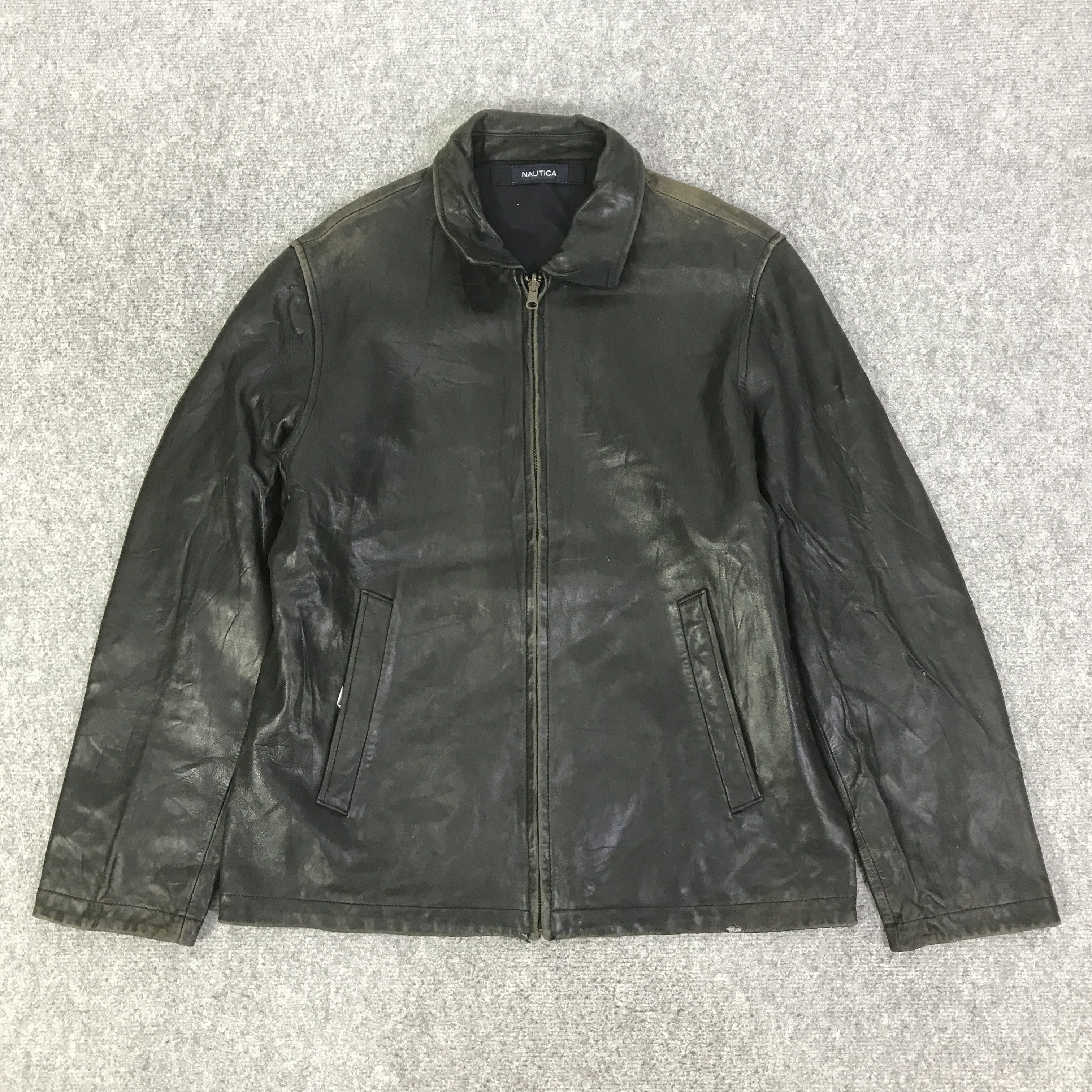 Nautica NAUTICA LEATHER JACKET K115B17 Size US L / EU 52-54 / 3 - 1 Thumbnail