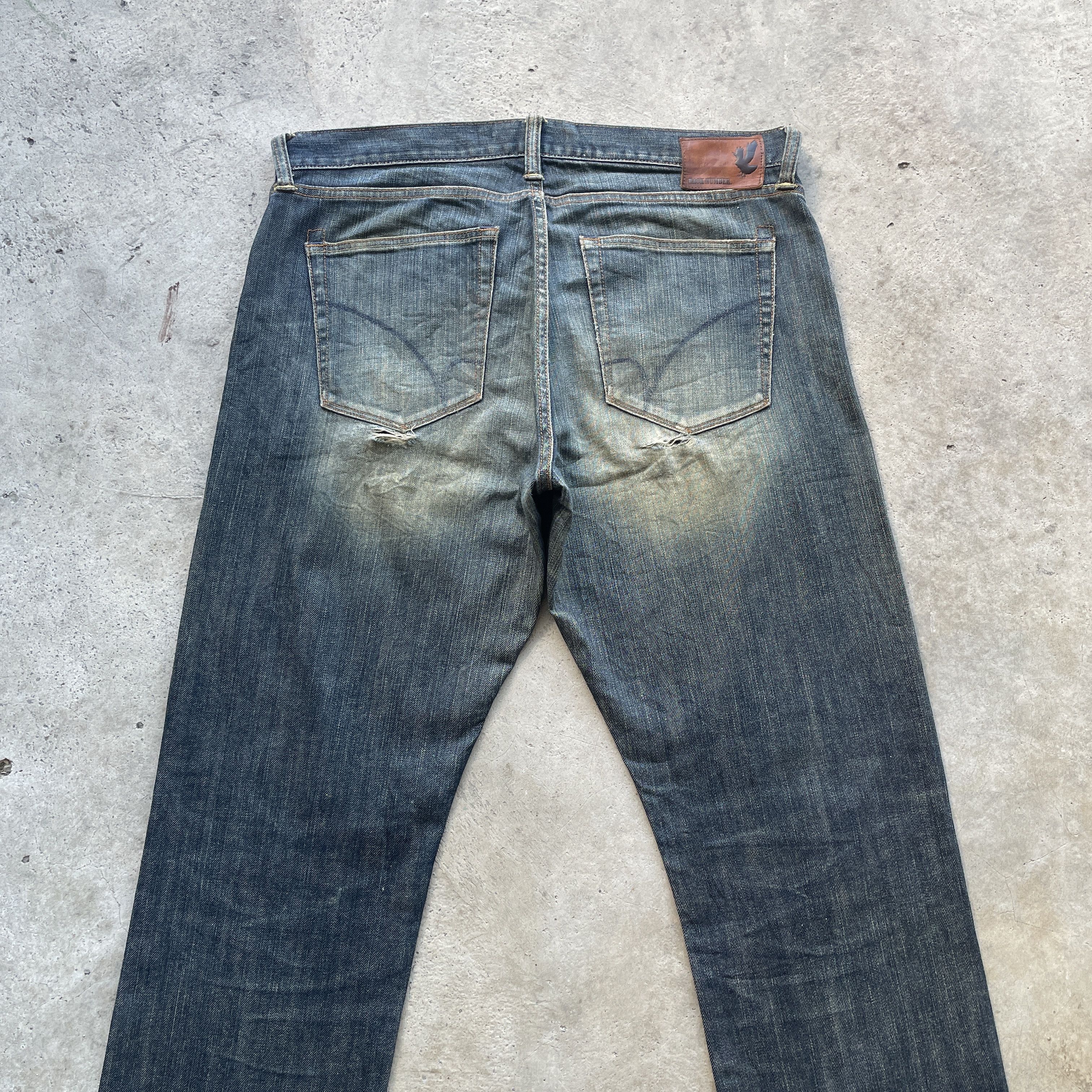 Japanese Brand VINTAGE BACK NUMBER RUSTY JEANS REDLINE FADED DENIM PANT W36 Size US 36 / EU 52 - 11 Thumbnail