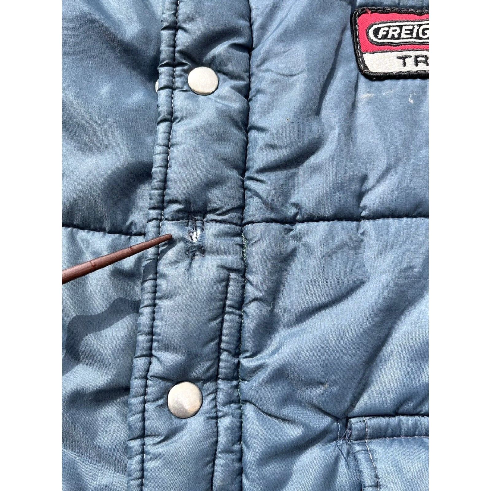 Vintage VINTAGE Swingster Jacket Blue Patch Logo XL Men’s Puffer Trucker Workwear Zip Hoodie? Size US XL / EU 56 / 4 - 7 Thumbnail