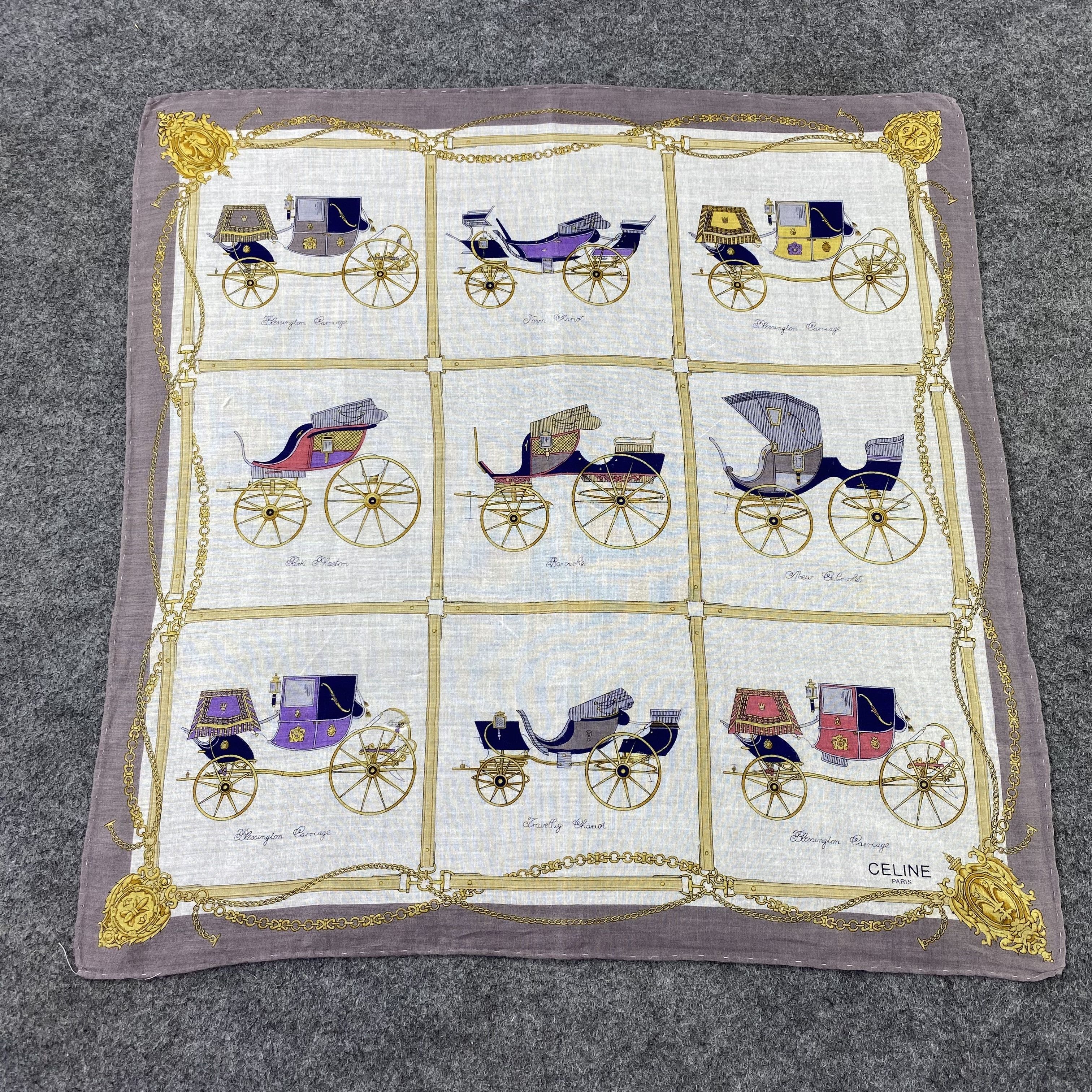 Celine Celine Handkerchief / Bandana / Neckerchief-B1179 Size ONE SIZE - 3 Thumbnail