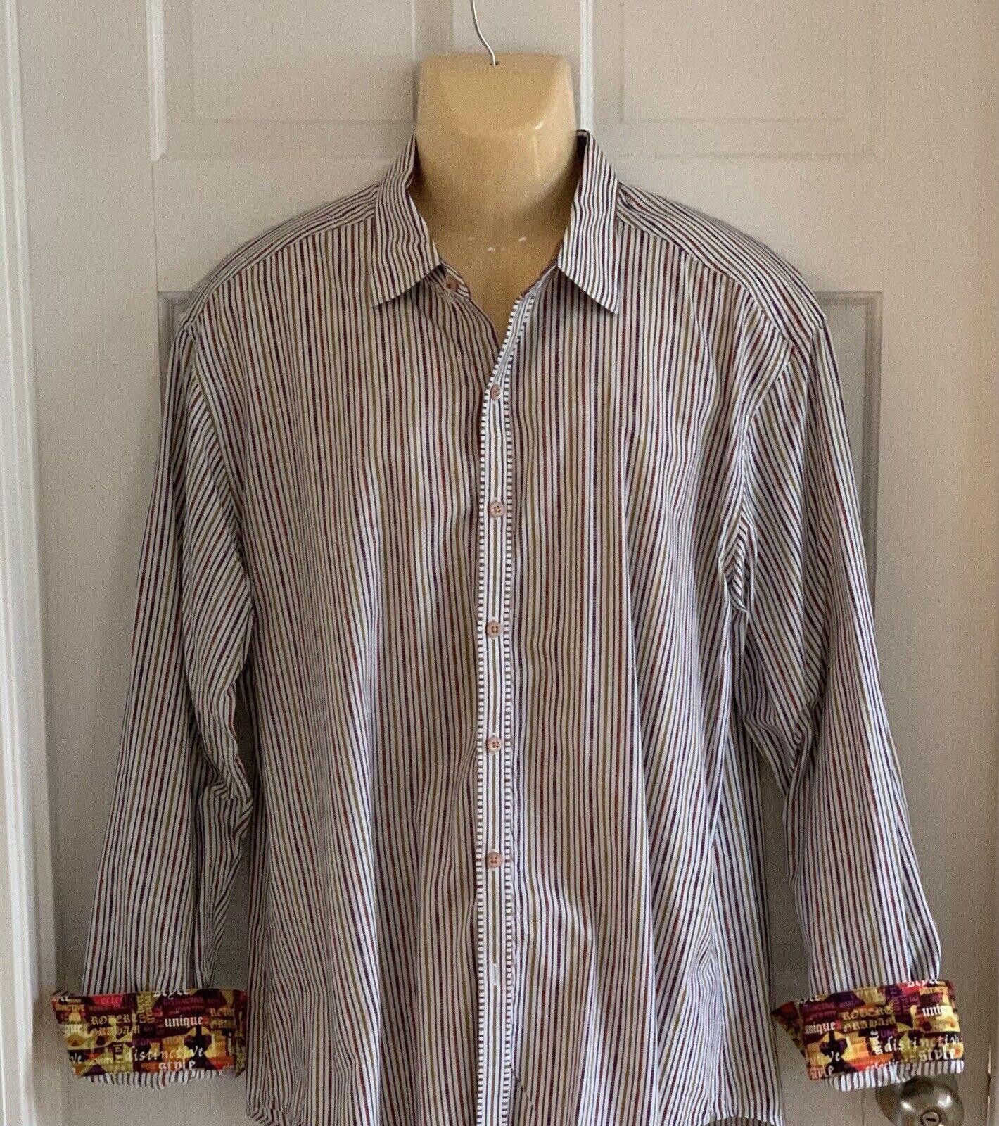 Robert Graham Robert Graham Sz L Shirt Long Sleeve Knowledge Wisdom Truth Size US XL / EU 56 / 4 - 4 Thumbnail