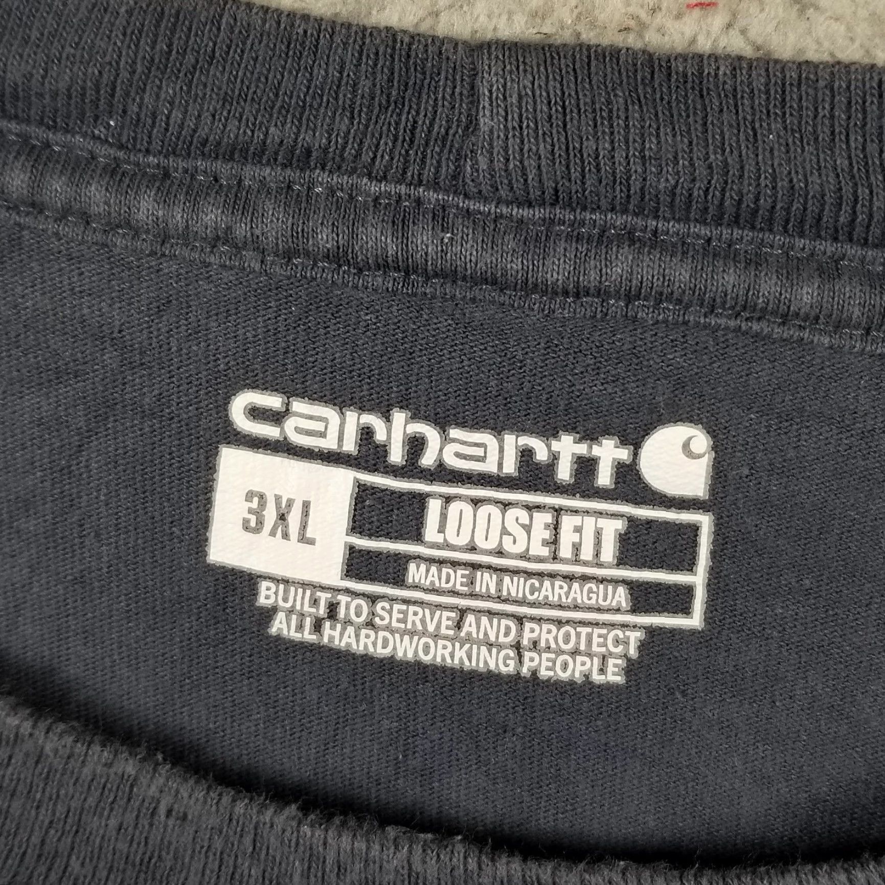 Carhartt VINTAGE Carhartt Shirt Mens 3XL Blue Loose Fit Short Sleeve Logo Graphic Cotton K195 Crew Neck Men Size US XXL / EU 58 / 5 - 4 Thumbnail