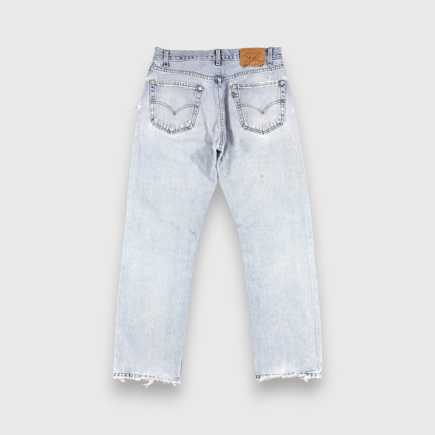 Levi's 90s Vintage Light Washed Levis 505 Jeans-J974 Size US 33 - 2 Thumbnail