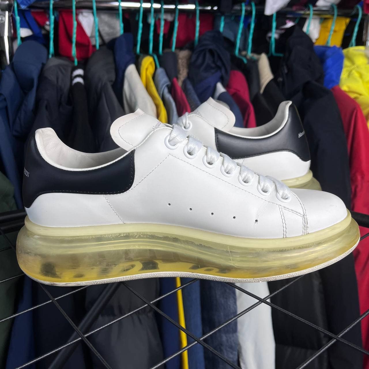 Alexander McQueen Alexander McQueen Oversized Leather Sneakers 611698 Size US 9 / IT 39 - 10 Thumbnail
