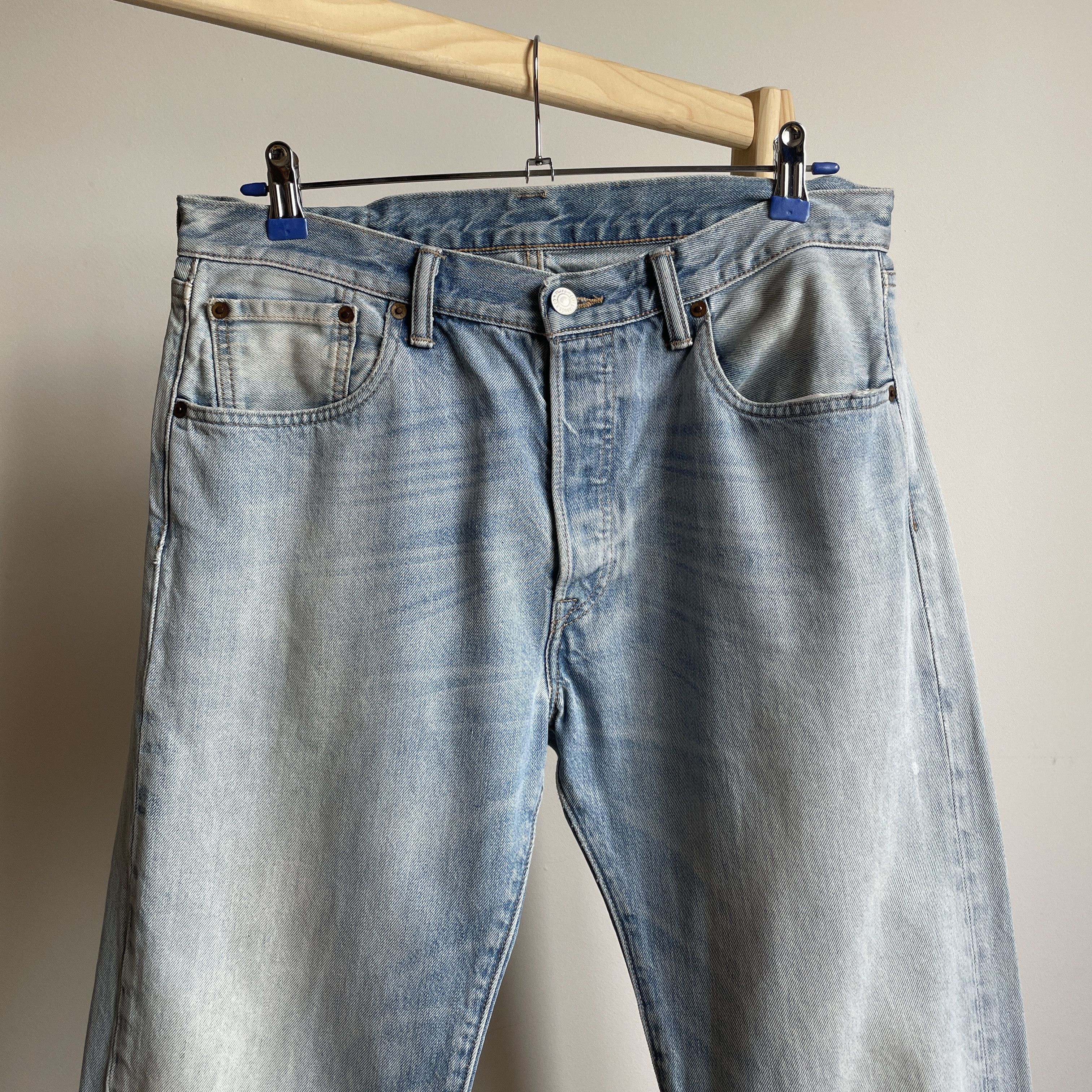 Levi's Levi's 501 Washed Straight Denim Size 34x34 Size US 34 / EU 50 - 3 Thumbnail