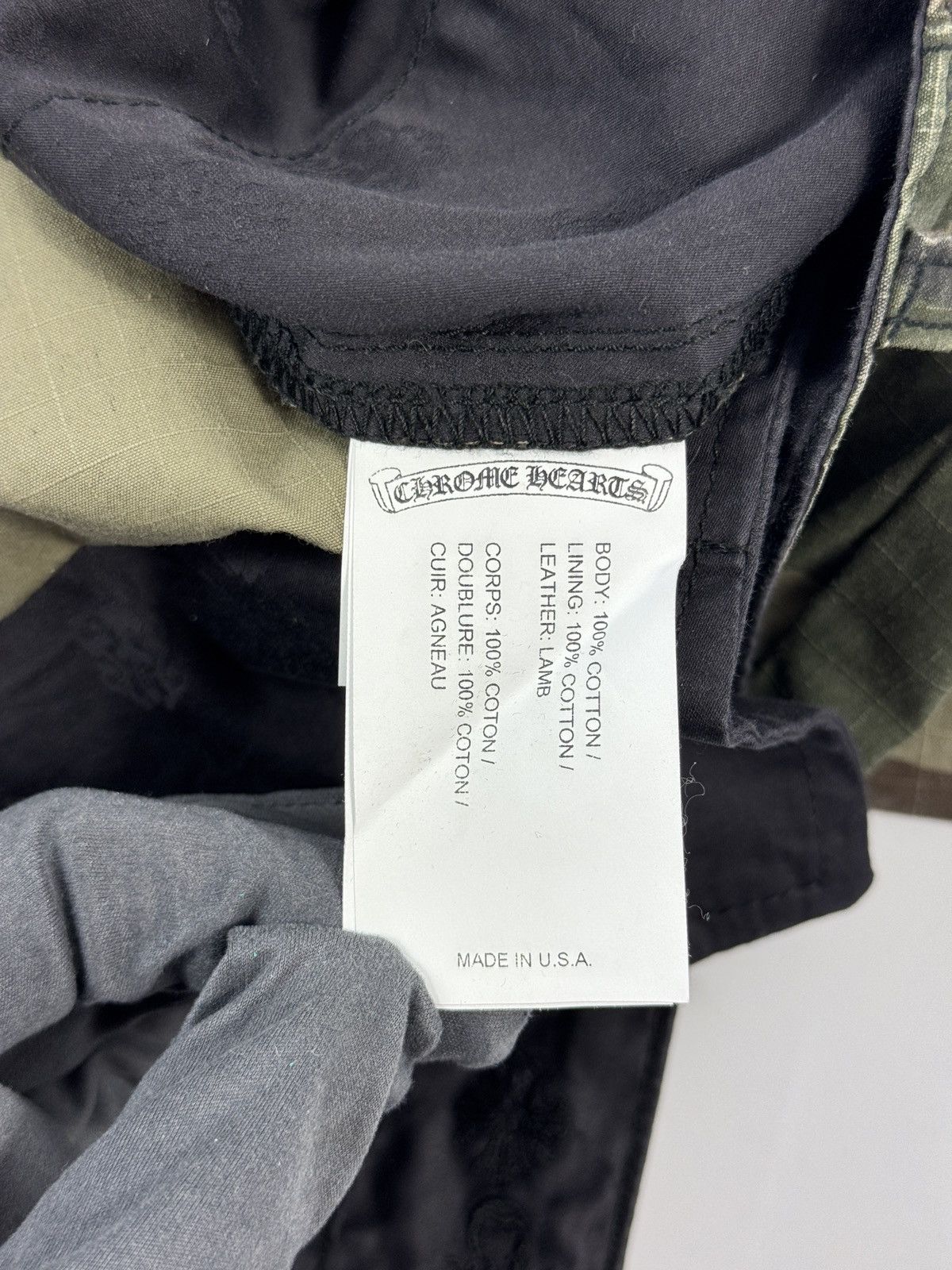 Chrome Hearts SINGLE LEATHER CROSS CAMOUFLAGE CARGO PANTS Size US 34 / EU 50 - 11 Thumbnail