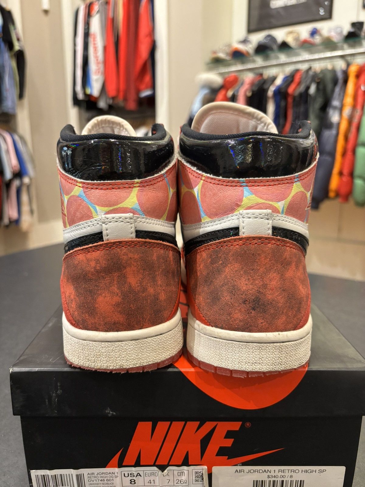 Jordan Brand Jordan 1 Retro High OG ‘Spider Man Across The Universe’ Size US 8 / EU 41 - 3 Thumbnail