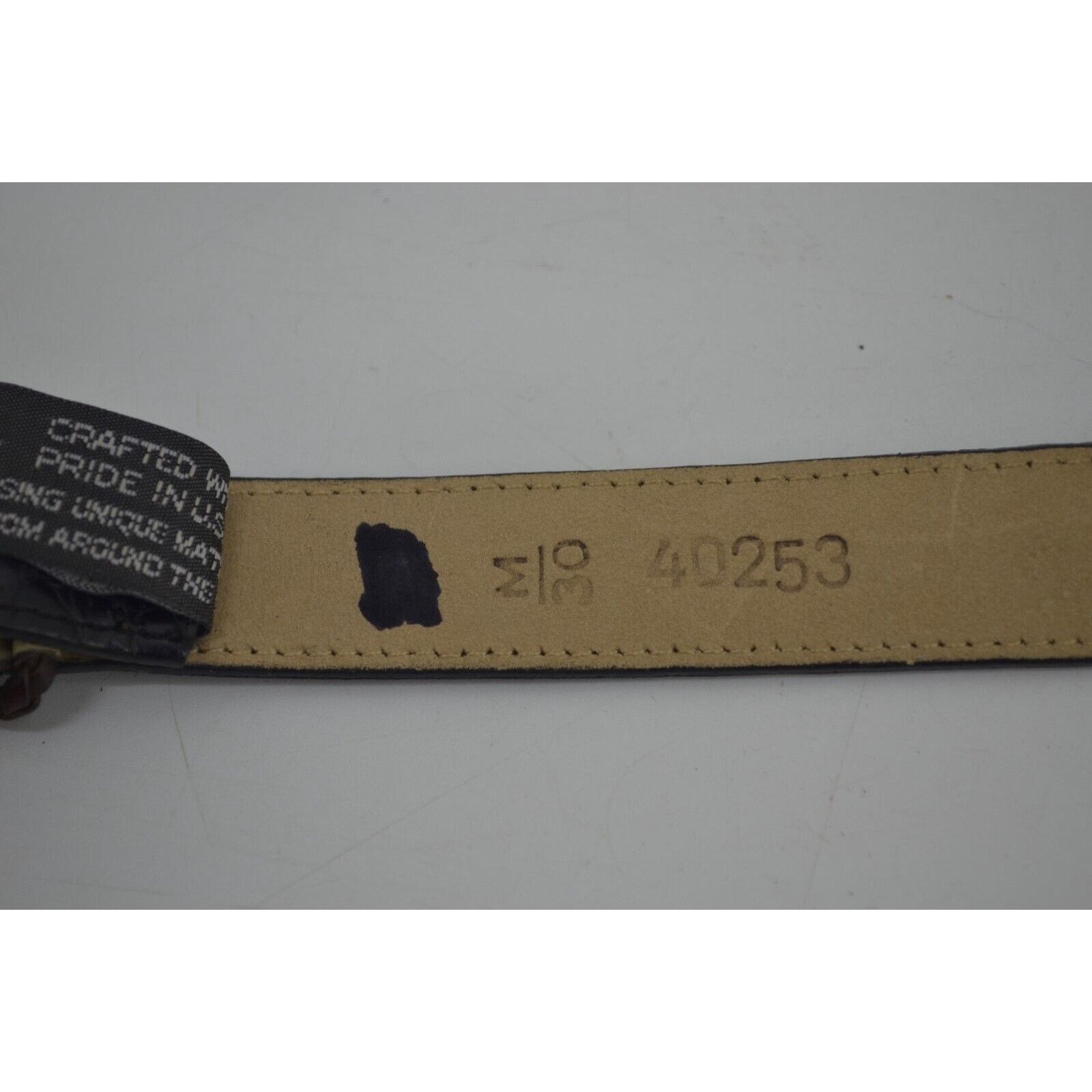 Brighton Brighton Croc Embossed #40253 Black Leather M / 30 Size ONE SIZE - 6 Thumbnail