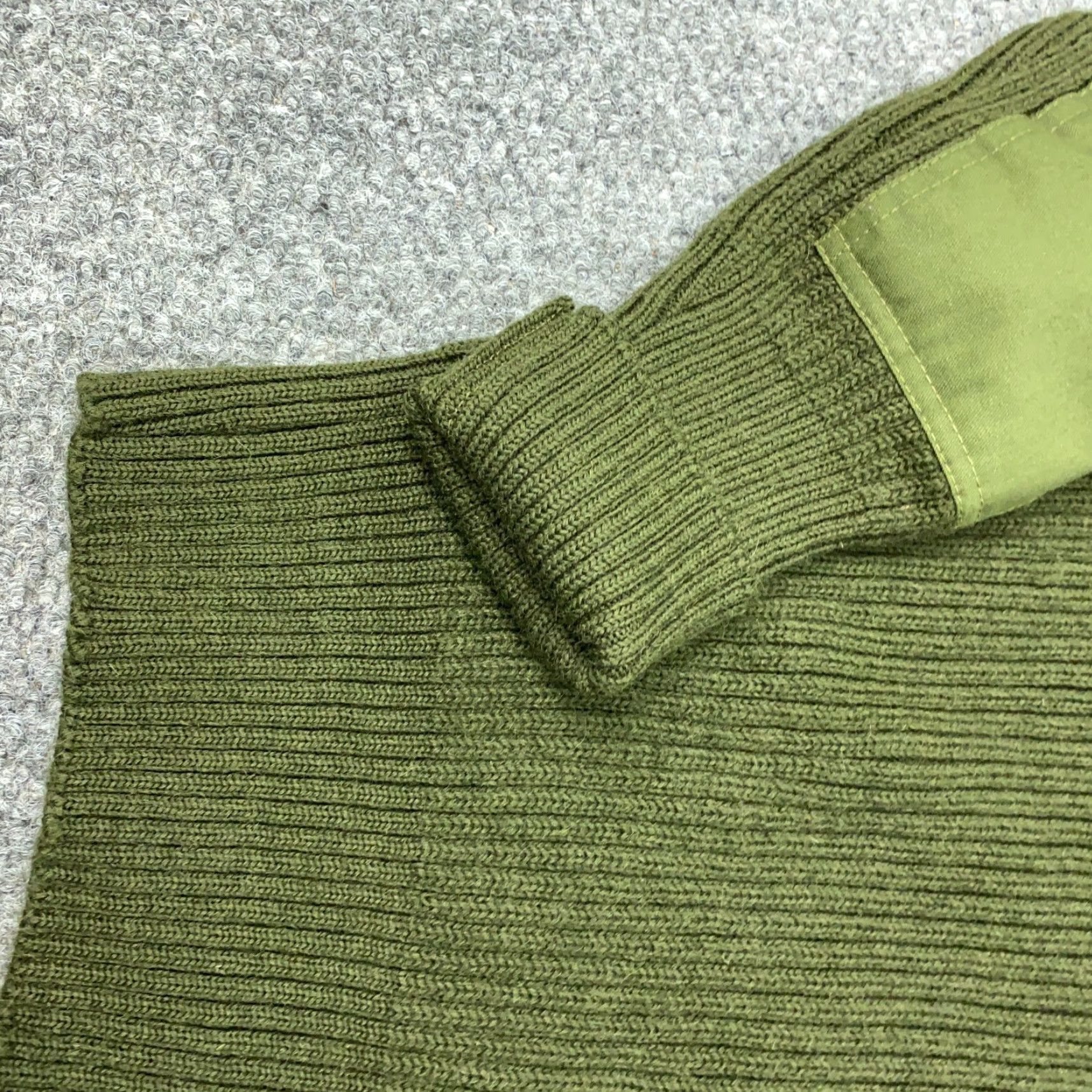 Commando VINTAGE Jack Young Wool Sweater Mens Size 42 Green Military Mock Neck Pullover Size US XL / EU 56 / 4 - 6 Thumbnail
