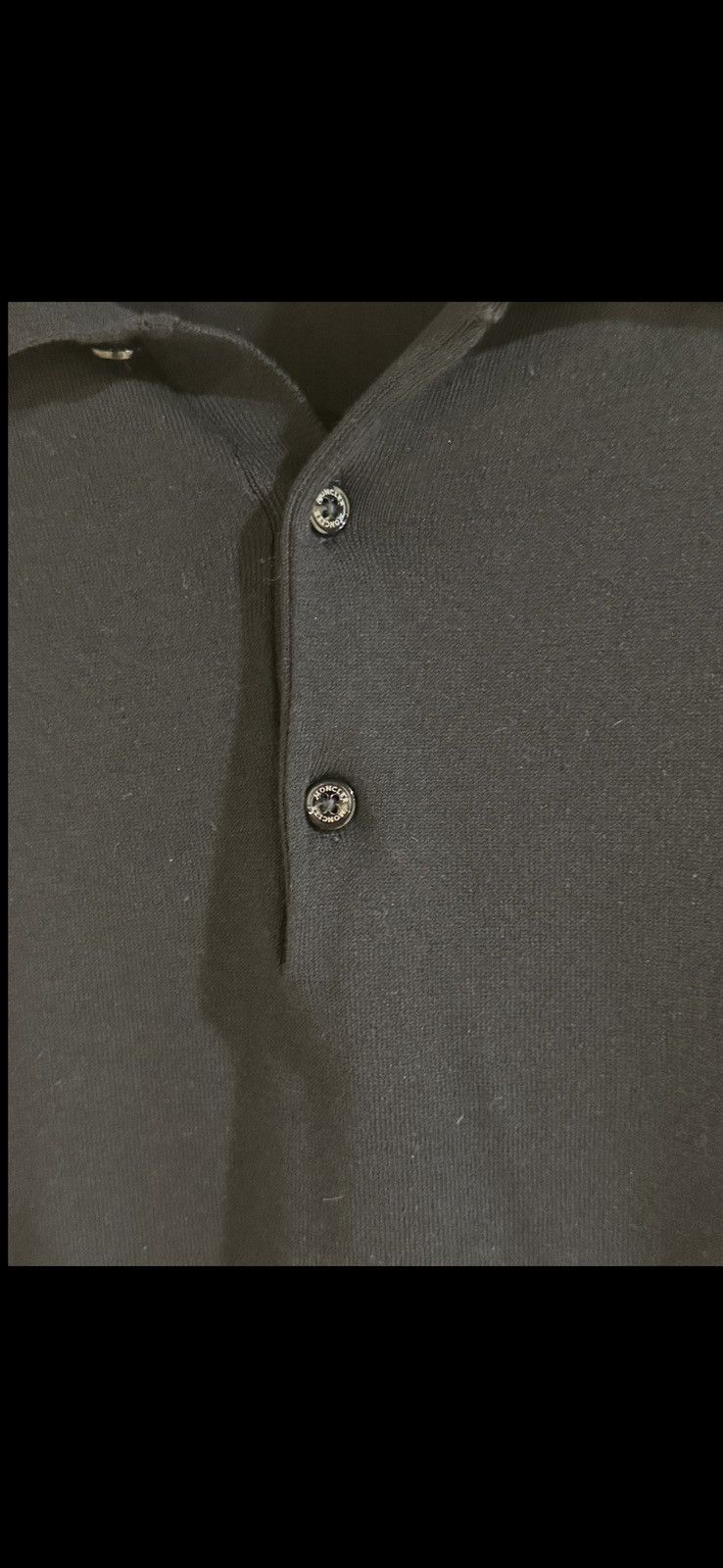 Moncler Moncler navy blue polo Size US L / EU 52-54 / 3 - 3 Thumbnail