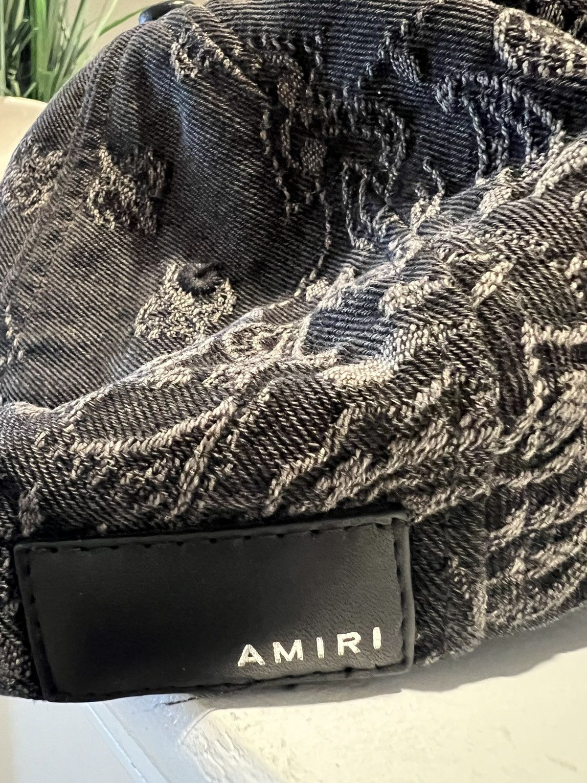 Amiri Amiri Embroidered Print MA Leather Brim Hat Size ONE SIZE - 5 Thumbnail