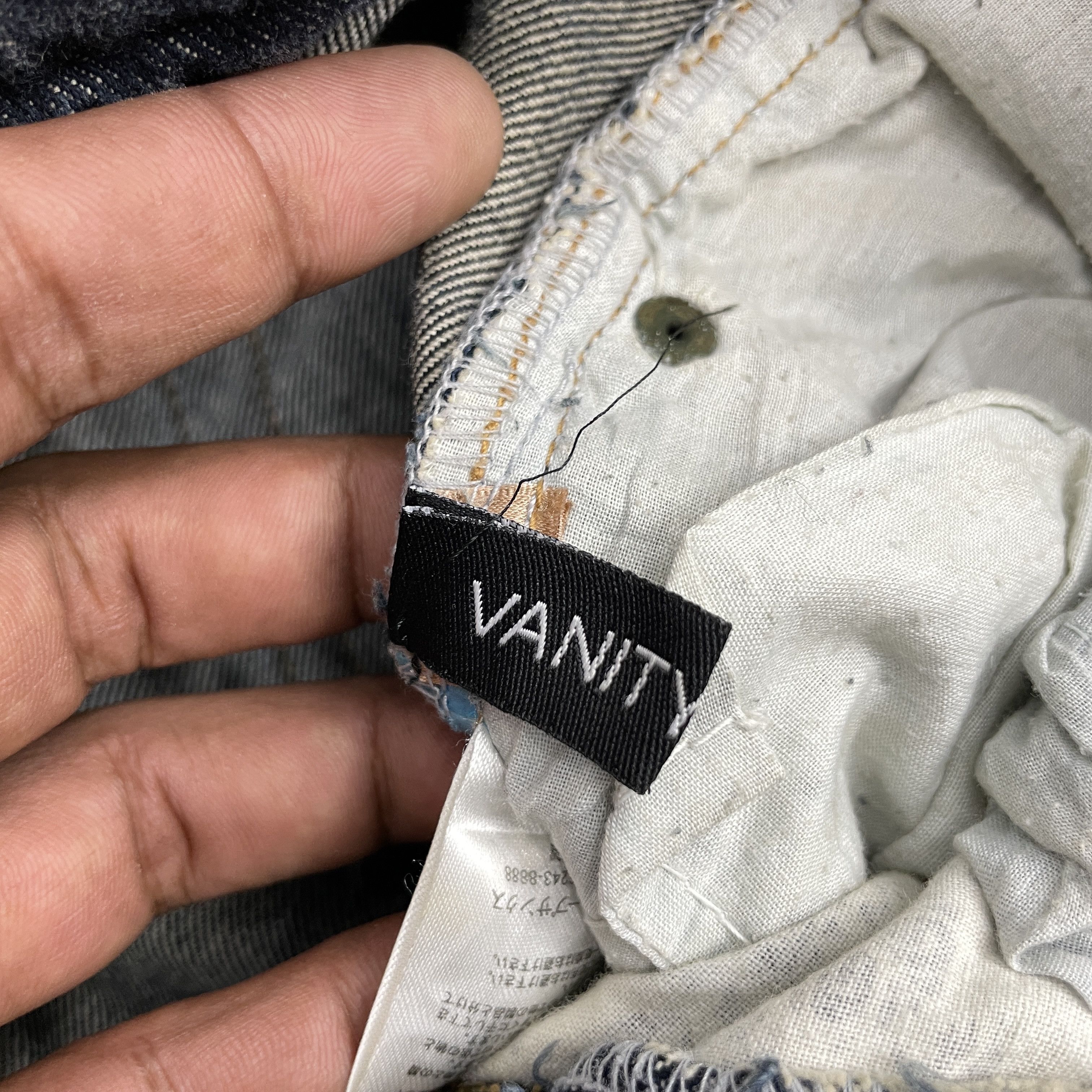 Japanese Brand × Vintage Vintage Japanese Brand Rare Design Distressed Jeans Size US 30 / EU 46 - 7 Thumbnail