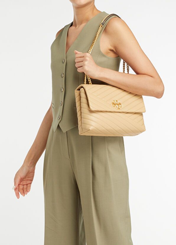 Tory Burch o1s22i1n1024 Size: OS / Kira Large Shoulder Bag in Beige Size ONE SIZE - 2 Thumbnail