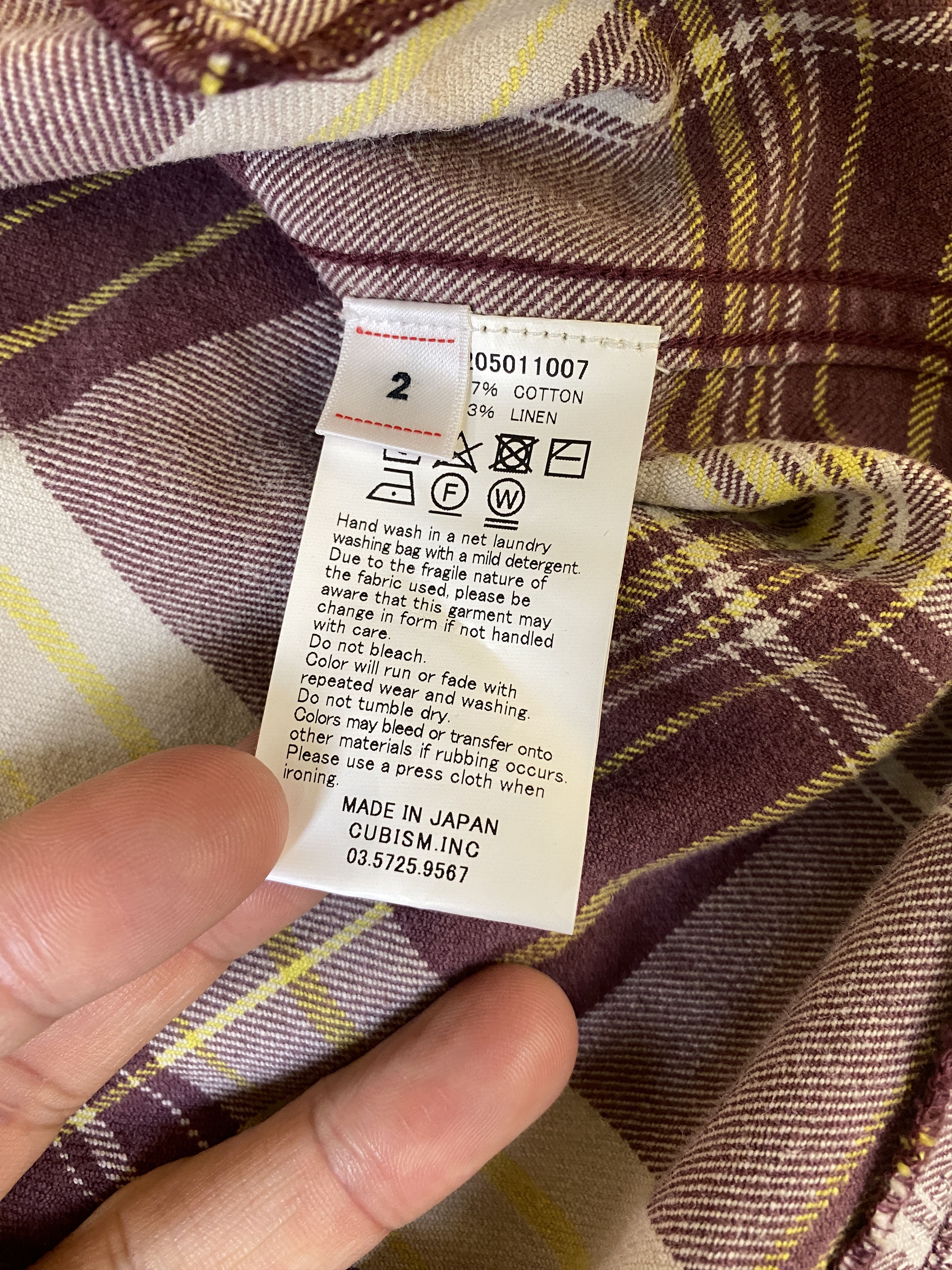 Visvim $2180 NWT VISVIM CRASH LUMBER CHECK SHIRT SIZE 2 Size US M / EU 48-50 / 2 - 10 Thumbnail