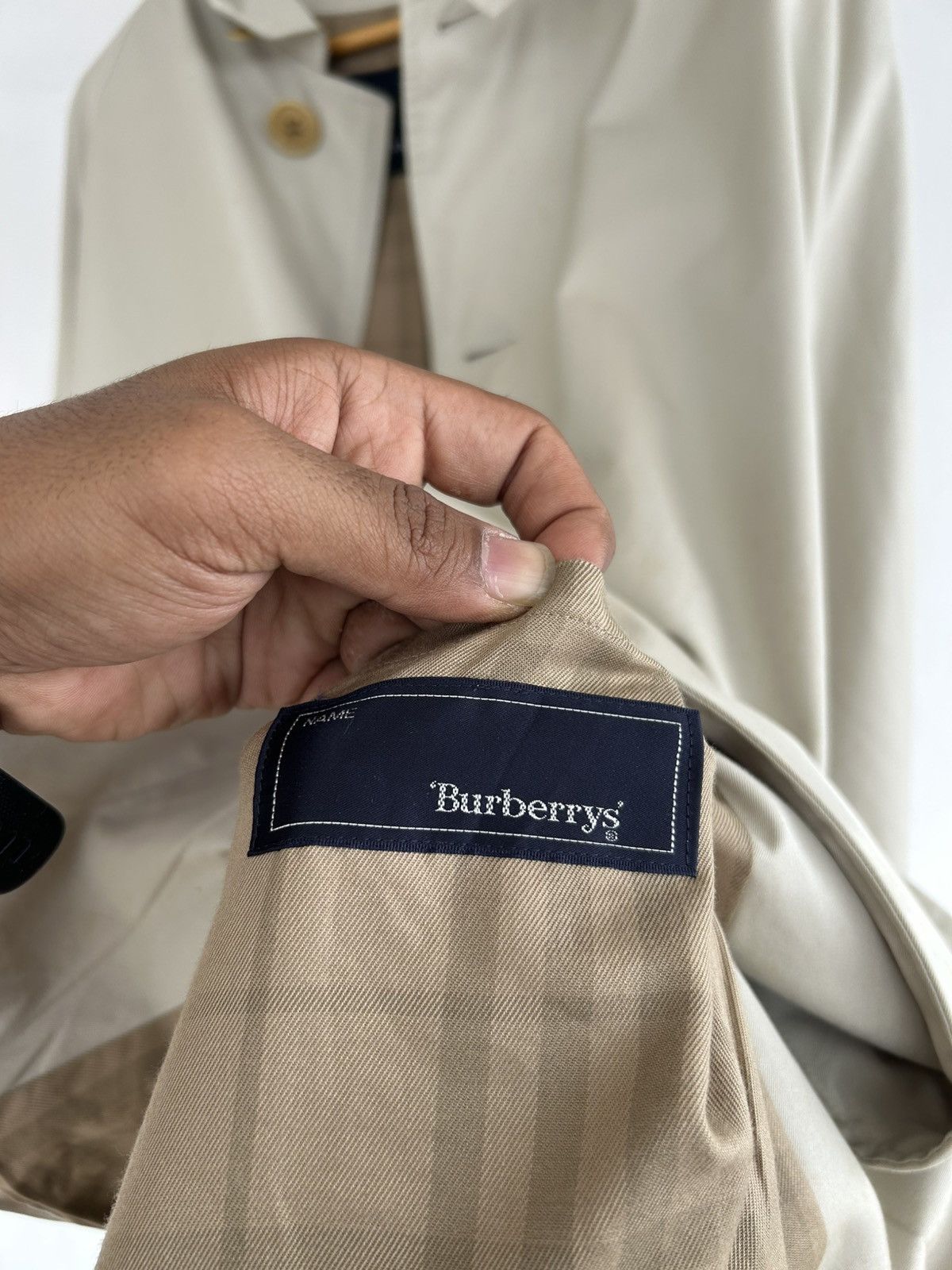 Burberry Burberry Vintage Trench Coat Beige Size US XL / EU 56 / 4 - 9 Thumbnail