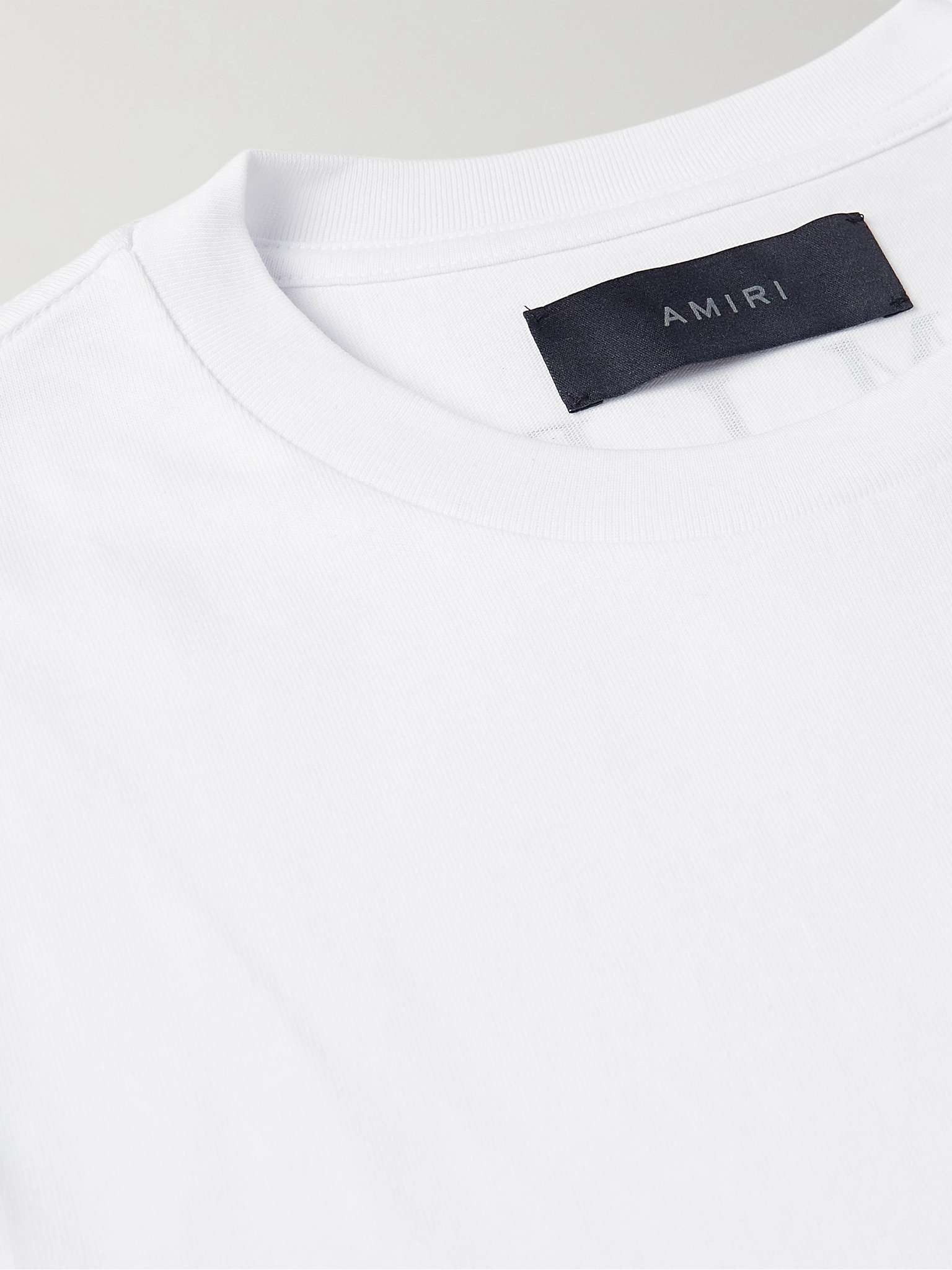 Amiri o1s1wg111025 Logo-Print Cotton-Jersey T-Shirt in White Size US L / EU 52-54 / 3 - 6 Thumbnail