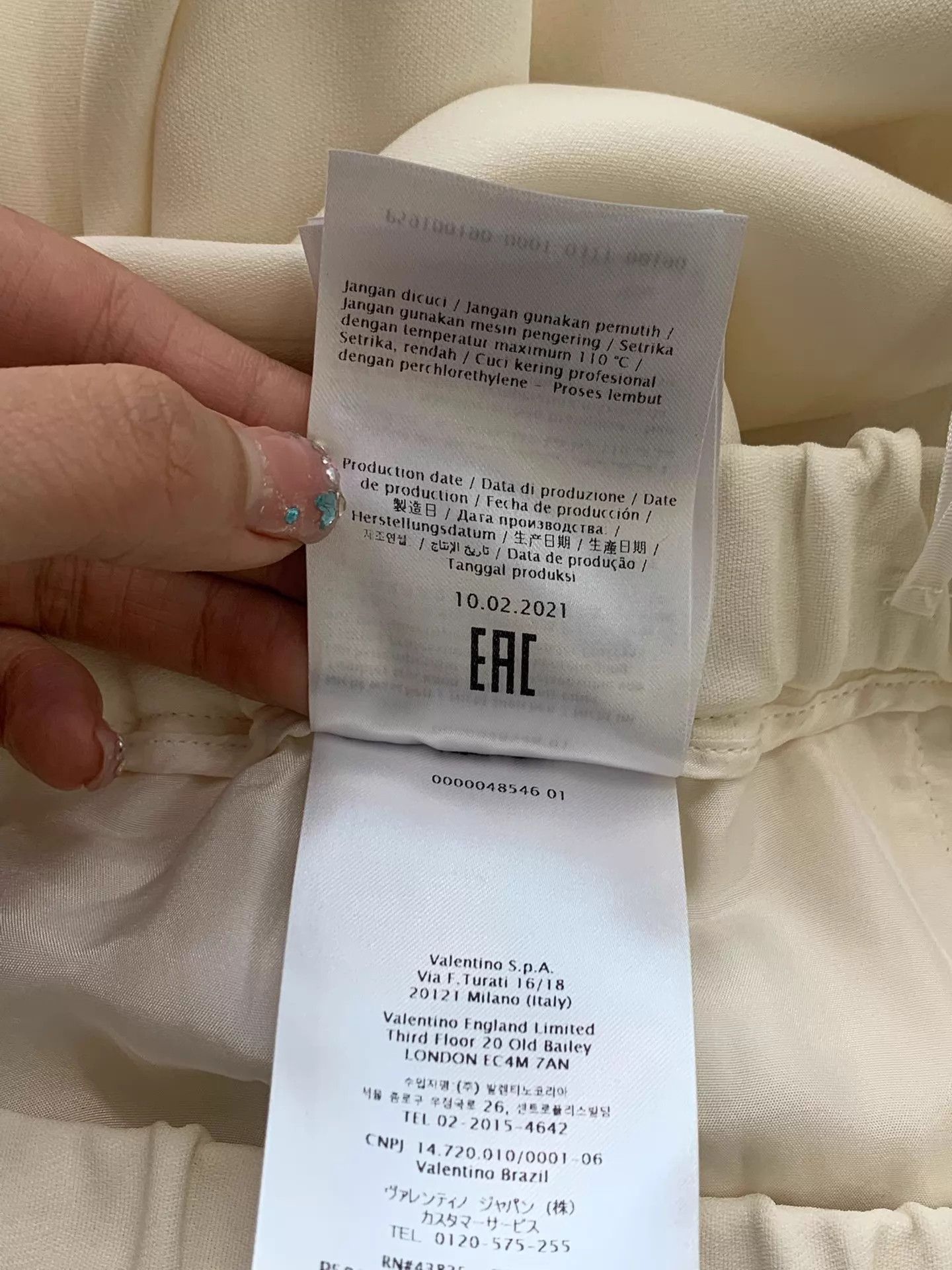 Valentino Valentino Ivory Silk Trousers Size 42 New Size 28" / US 6 / IT 42 - 8 Thumbnail