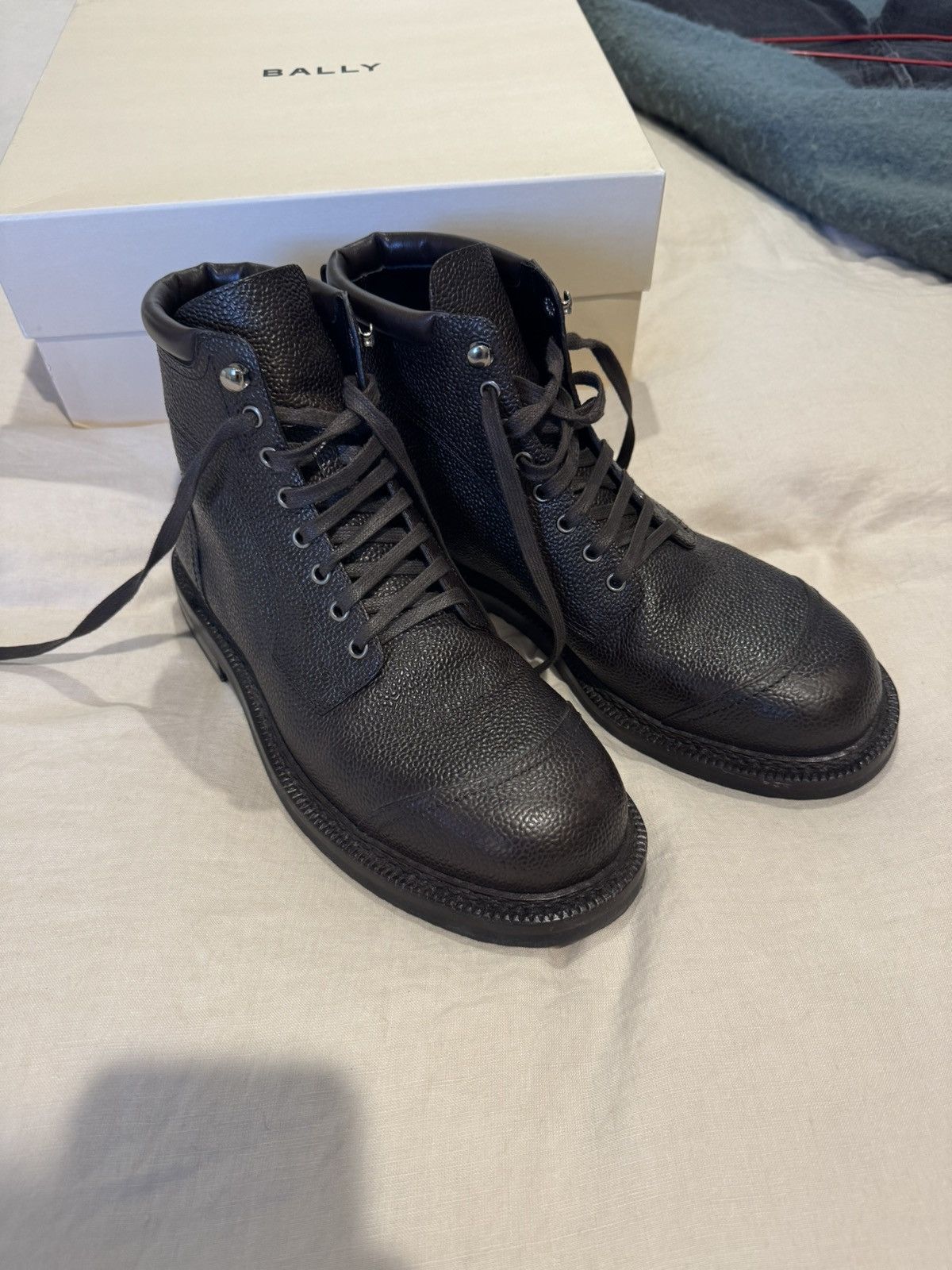 Bally Bally Nedward Brown Pebbled Leather Boots 10UK/11US Size US 11 / EU 44 - 3 Thumbnail