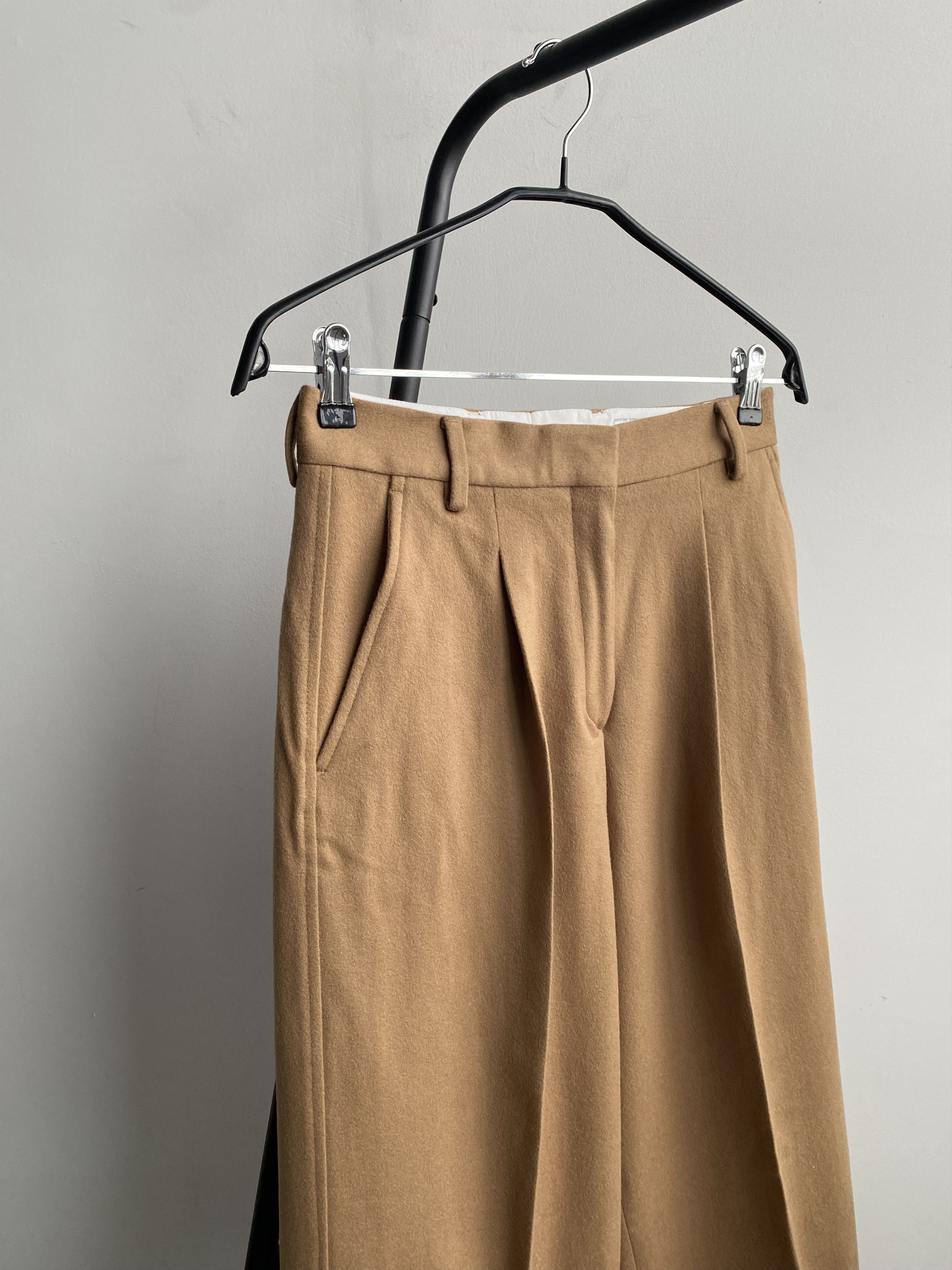 Officine Generale Officine Generale by Ing Loro Piana Sophie Wool Pants Camel Size 36" / US 14 / IT 50 - 4 Thumbnail