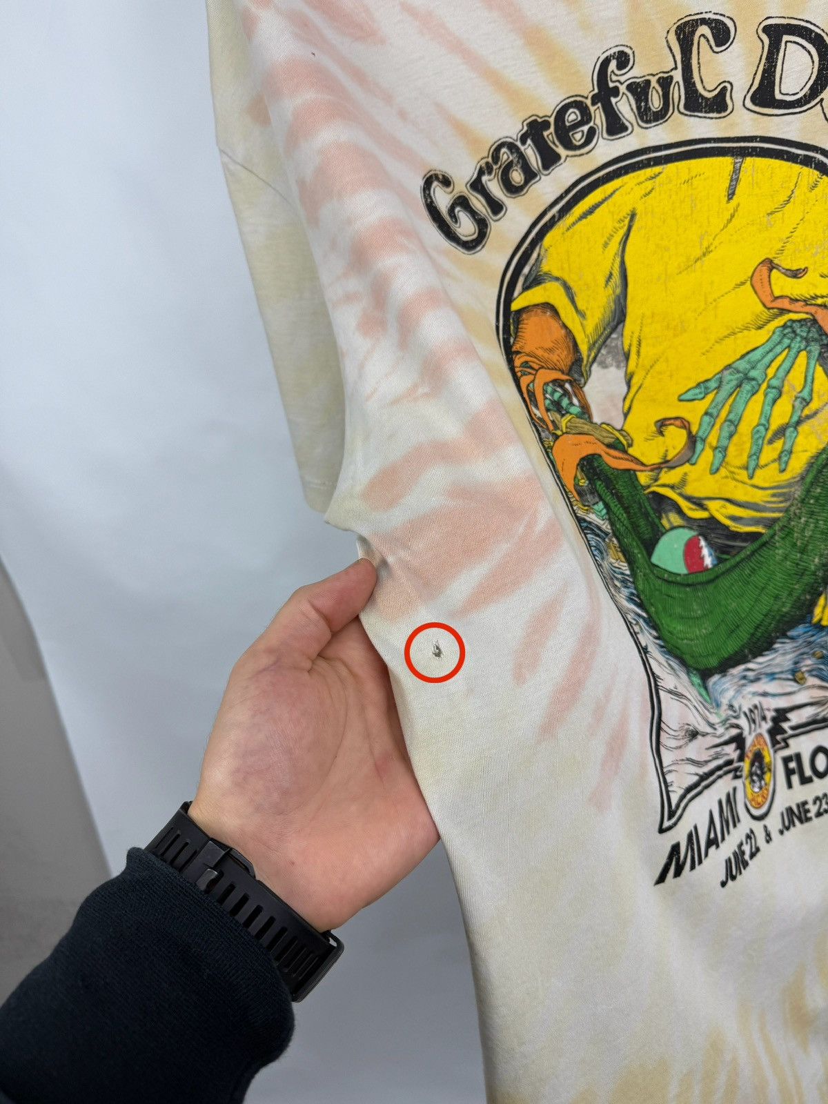 Grateful Dead 🇺🇸 Y2K Grateful Dead 1974 Miami Florida Tye Dye Tee Reprint Size US M / EU 48-50 / 2 - 11 Thumbnail