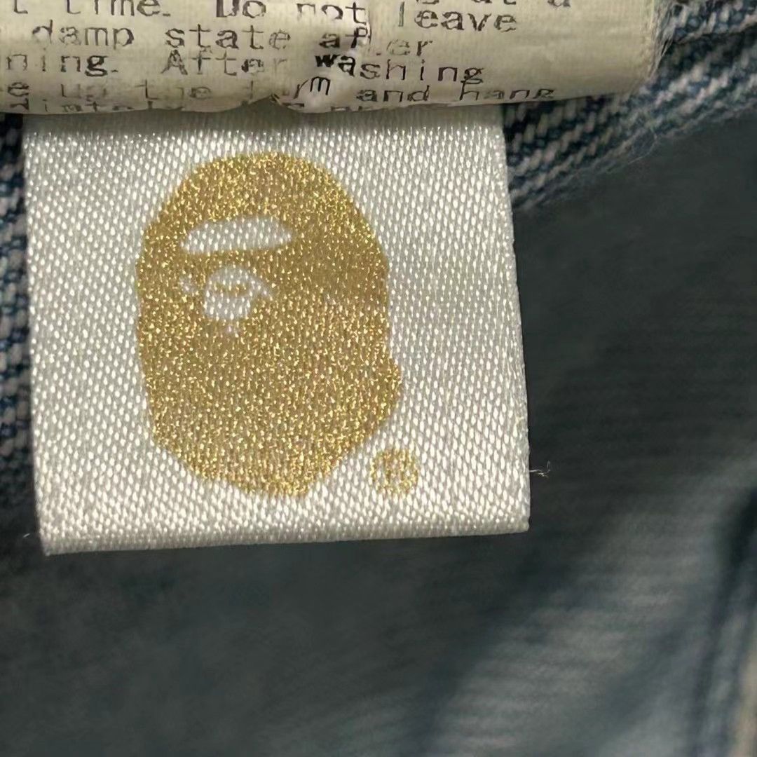 Bape SHARK DENIM JACKET Size US M / EU 48-50 / 2 - 6 Thumbnail
