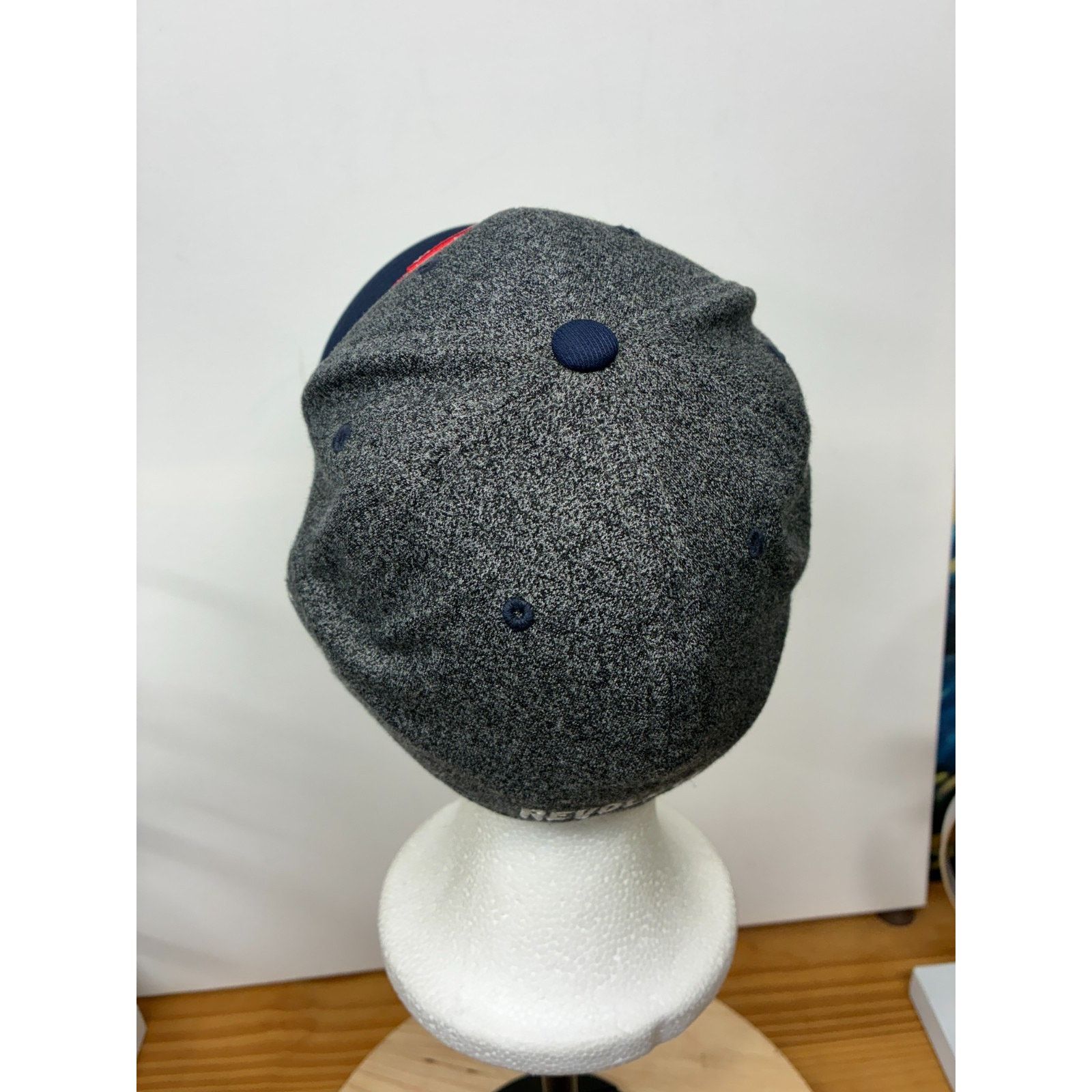 Adidas Adidas MLS New England Revolution FlexFit Hat Gray Navy L/XL Size ONE SIZE - 5 Thumbnail