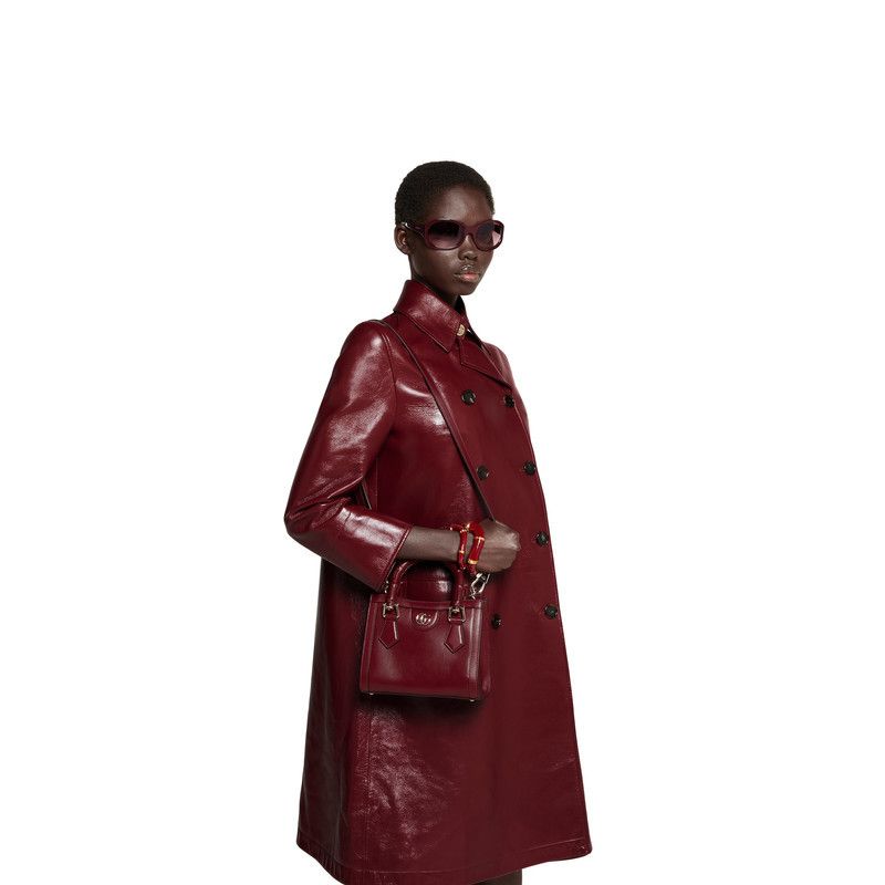 Gucci o1la5ras0526 Size: OS / Gucci Diana Small Tote Bag Burgundy Size ONE SIZE - 4 Thumbnail