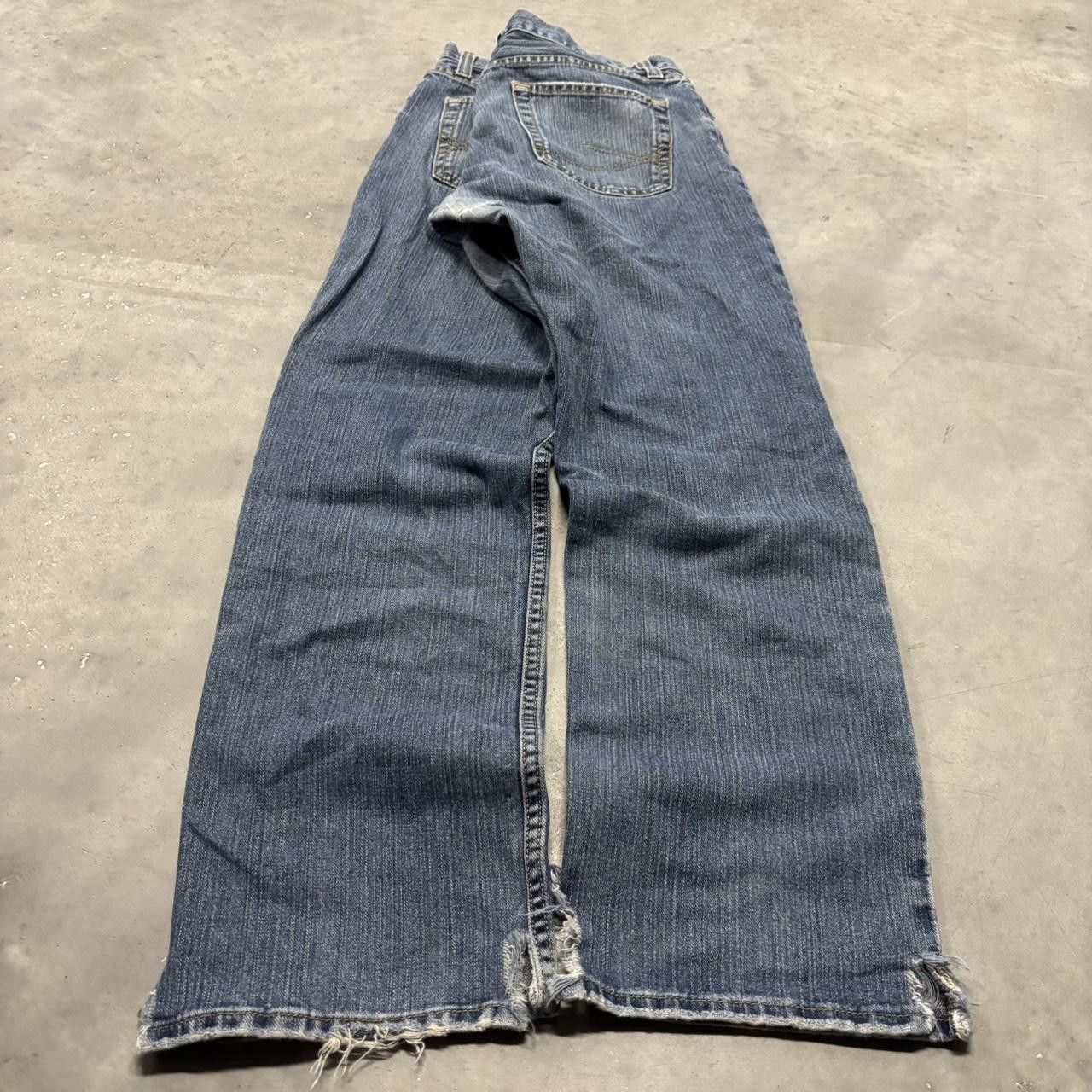 Japanese Brand × Vintage Crazy Vintage Y2K/2000s Grunge Dark Wash Denim Jeans! Size US 34 / EU 50 - 4 Thumbnail