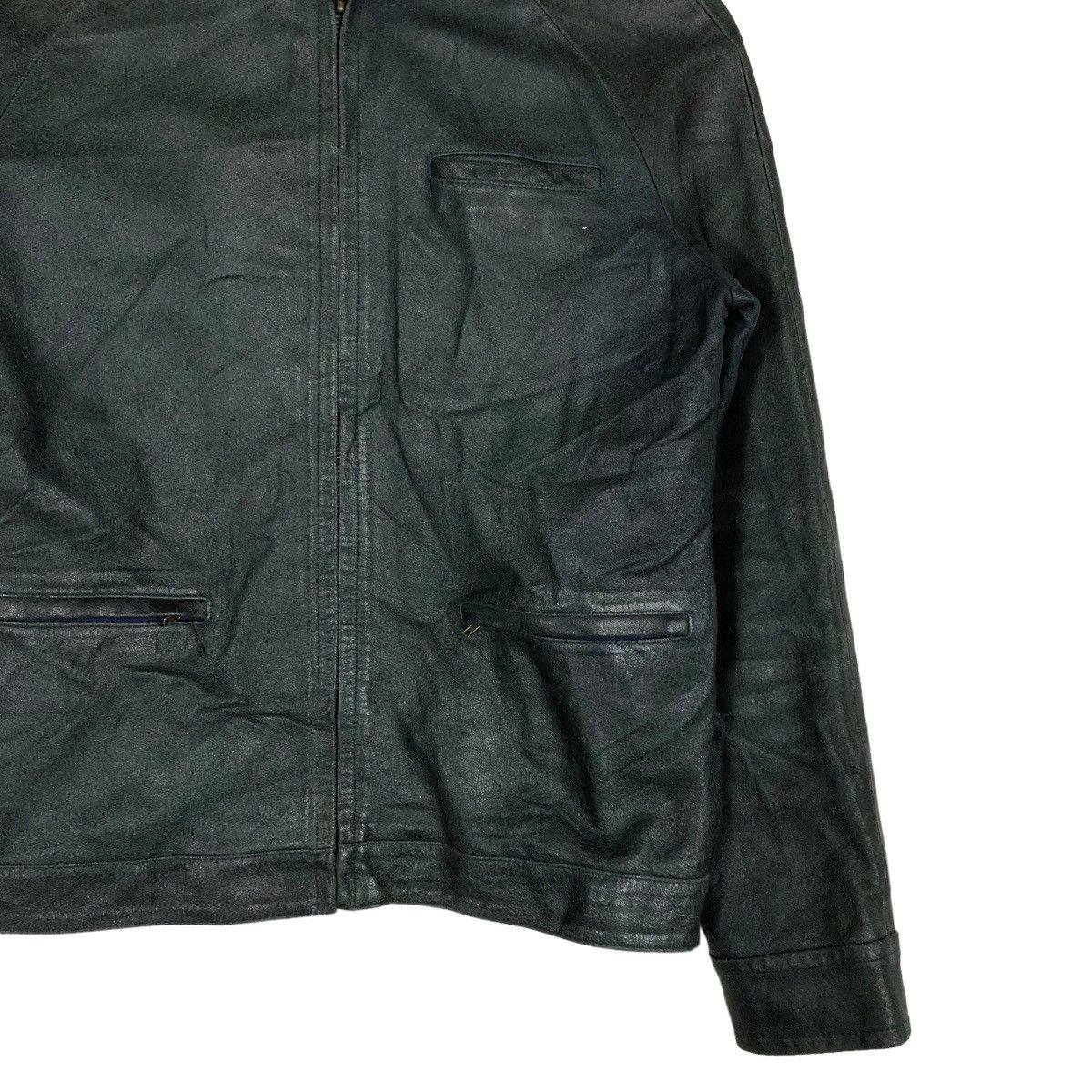 Hysteric Glamour 🔥CROPPED BIKER LEATHER JACKET FRUIT CAKE CAFE RACER WEAR Size US M / EU 48-50 / 2 - 7 Thumbnail