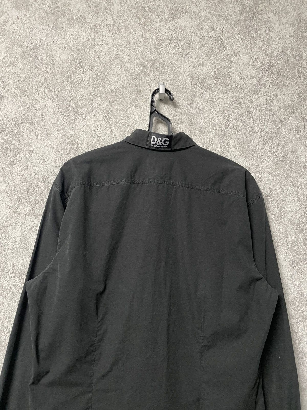 Dolce & Gabbana Vintage Dolce Gabbana D&G Black Slim Fit Long Sleeve Shirt Size US L / EU 52-54 / 3 - 15 Thumbnail