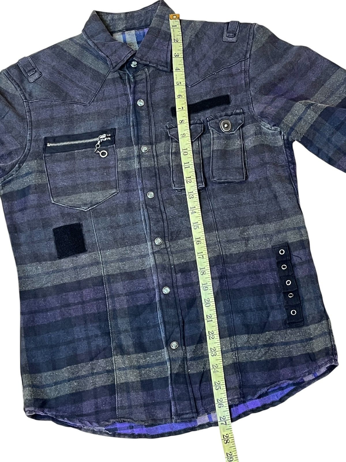 PPFM GRAIL🔥PPFM MULTIPOCKET FLANNEL SNAP BUTTON UPS SHIRT Size US M / EU 48-50 / 2 - 13 Thumbnail