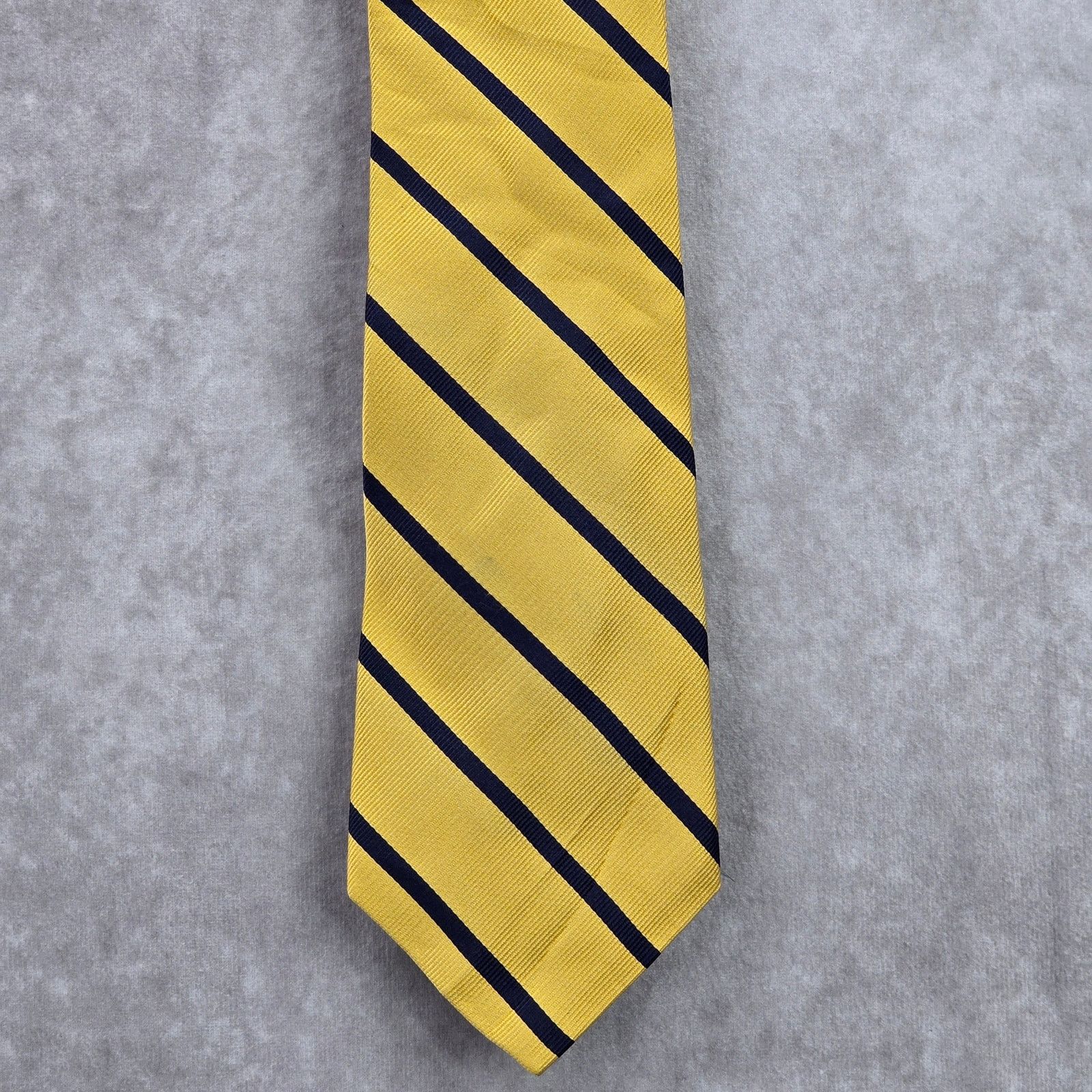 Other American Living Yellow Geometric Diagonal 100% Silk Neck Tie Size 30 - 1 Thumbnail