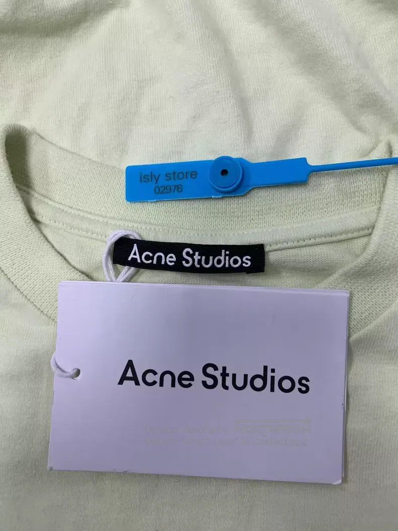 Acne Studios Acne Studios Graffiti crewneck long-sleeve T-shirt, green Size US XS / EU 42 / 0 - 3 Thumbnail