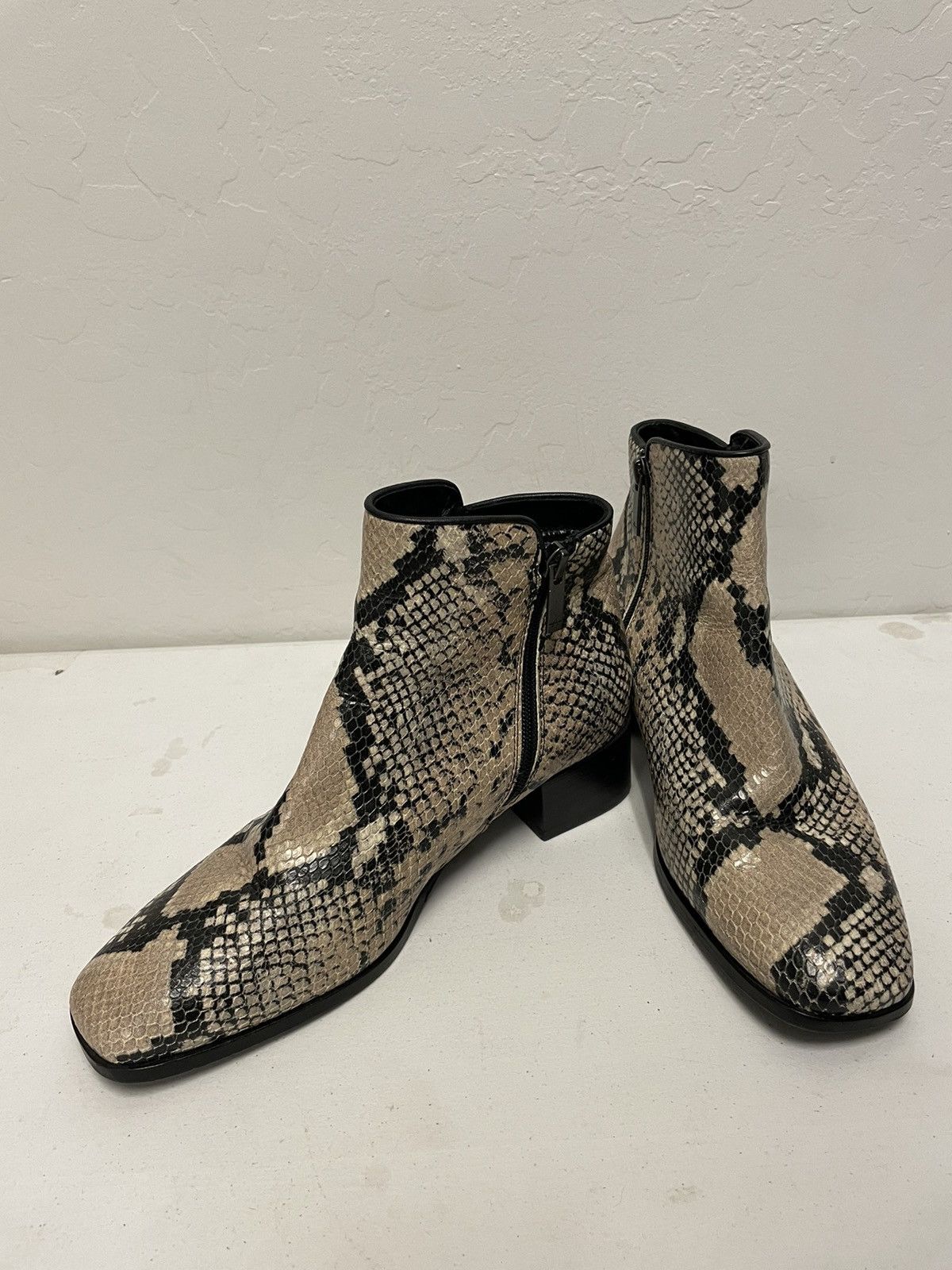 Aquatalia FUOCO Water Resistant Booitie in Snake Print Size US 10 / IT 40 - 3 Thumbnail