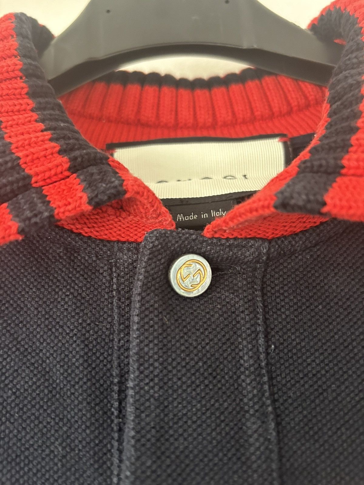 Gucci Knit Collar Polo Size US L / EU 52-54 / 3 - 3 Thumbnail