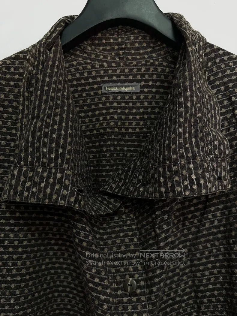 Issey Miyake Issey Miyake Pocket Collar Logo Silk Shirt Size L / US 10 / IT 46 - 4 Thumbnail