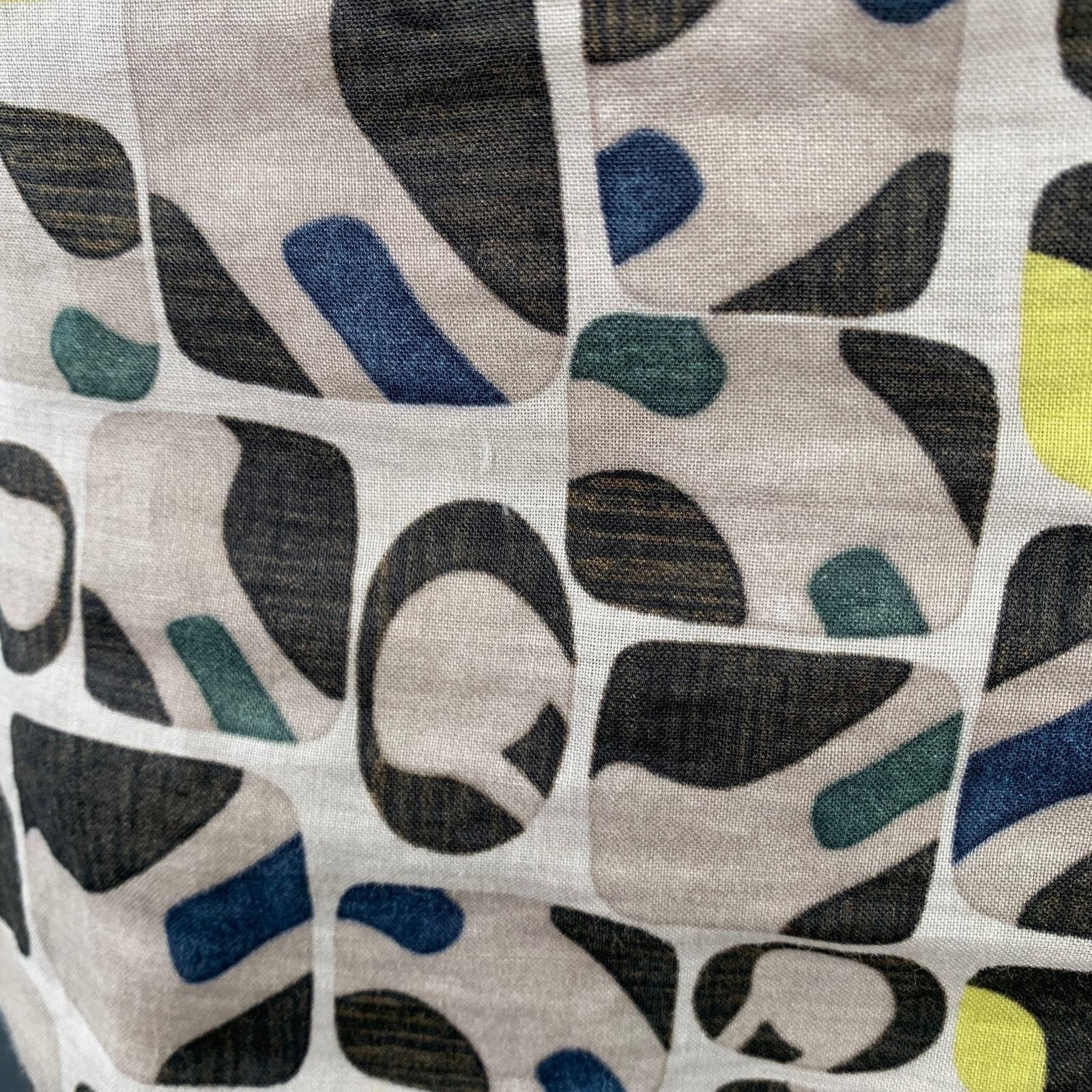 Max Mara Grey Multi Color Cotton Silk Abstract Short Sleeve Dress Size S / US 4 / IT 40 - 5 Thumbnail
