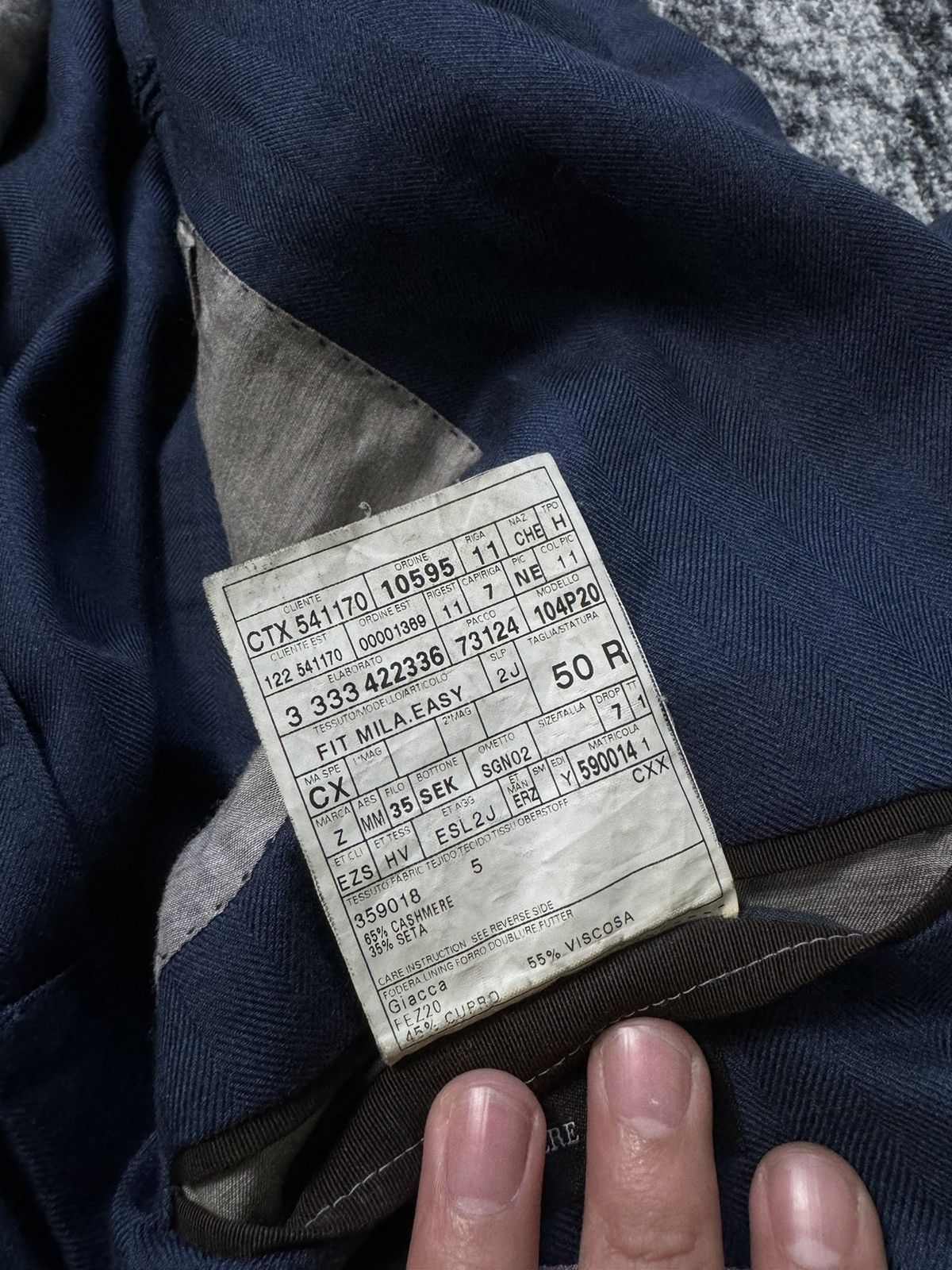 Ermenegildo Zegna Vintage Ermenegildo Zegna Blazer Navy Blue Fairway Jacket Size 50R - 7 Thumbnail