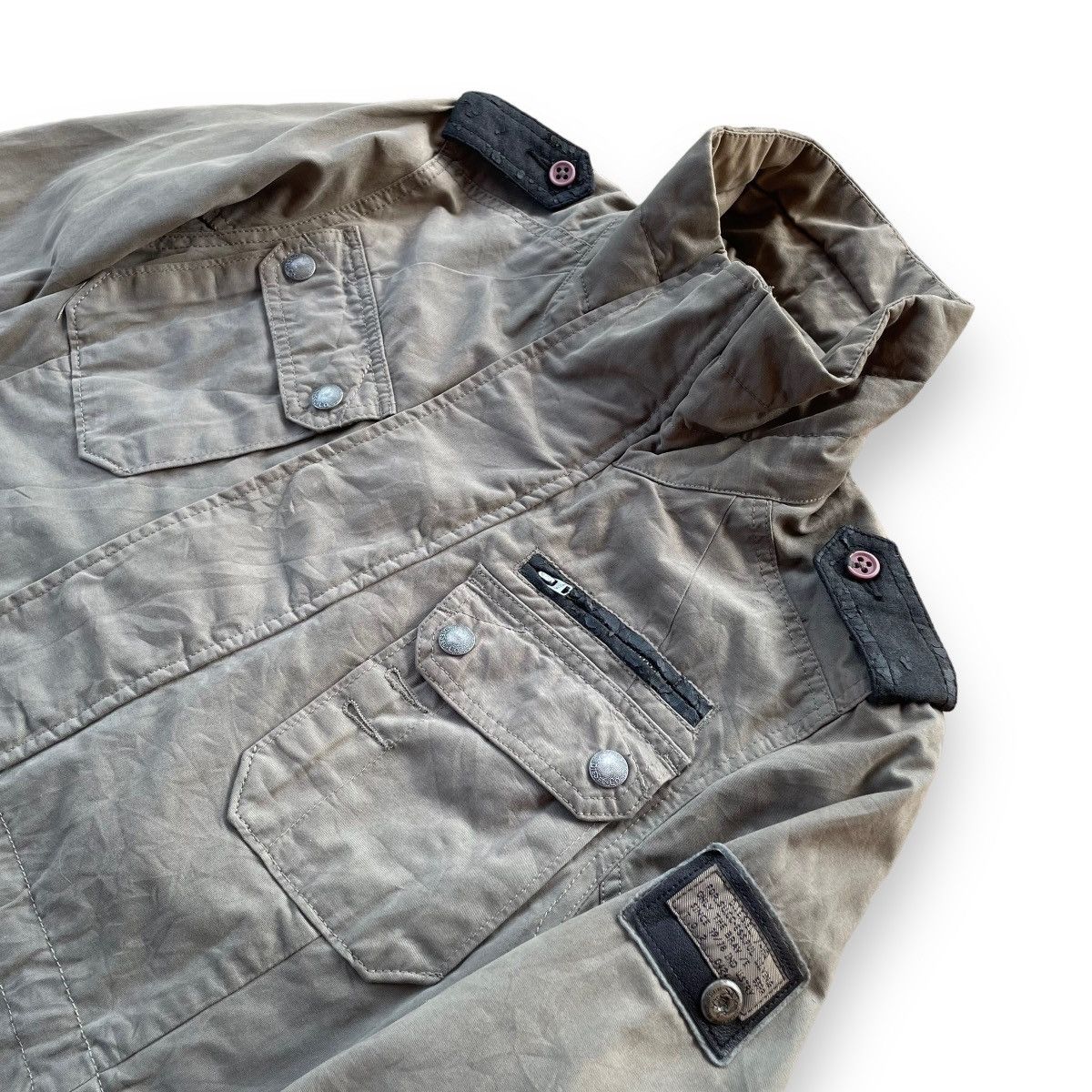 Diesel VINTAGE DIESEL - CO ONLY THE BRAVE PATCHWORK MILITARY JACKET Size US S / EU 44-46 / 1 - 13 Thumbnail