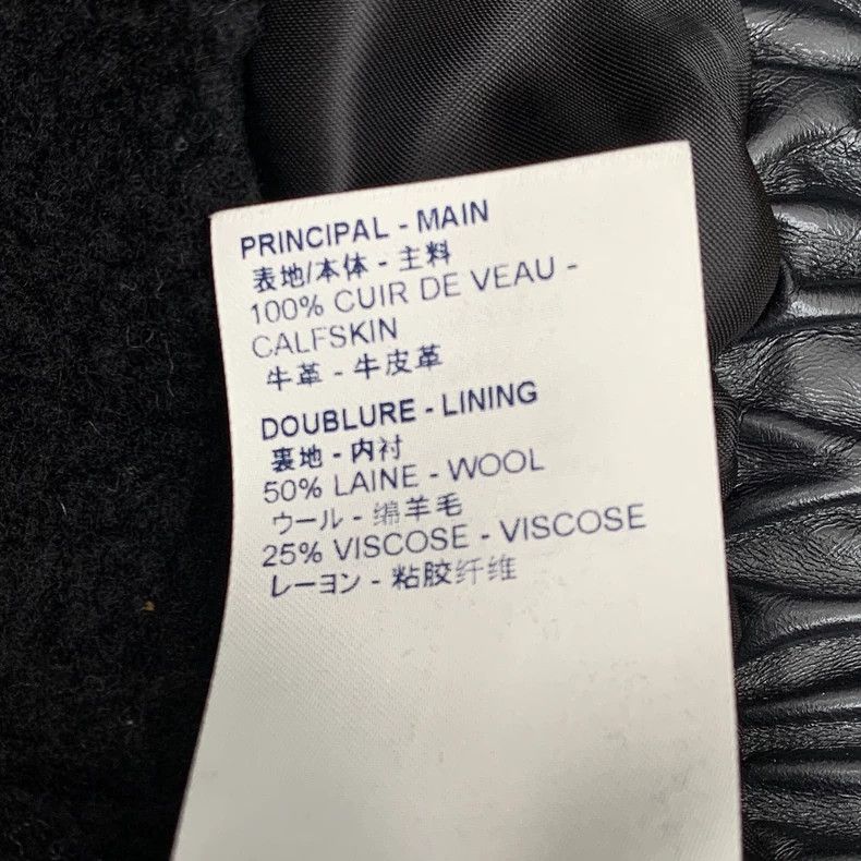 Louis Vuitton Louis Vuitton Black Fur Collar Cow Leather Waist Jacket Size XS / US 0-2 / IT 36-38 - 7 Thumbnail
