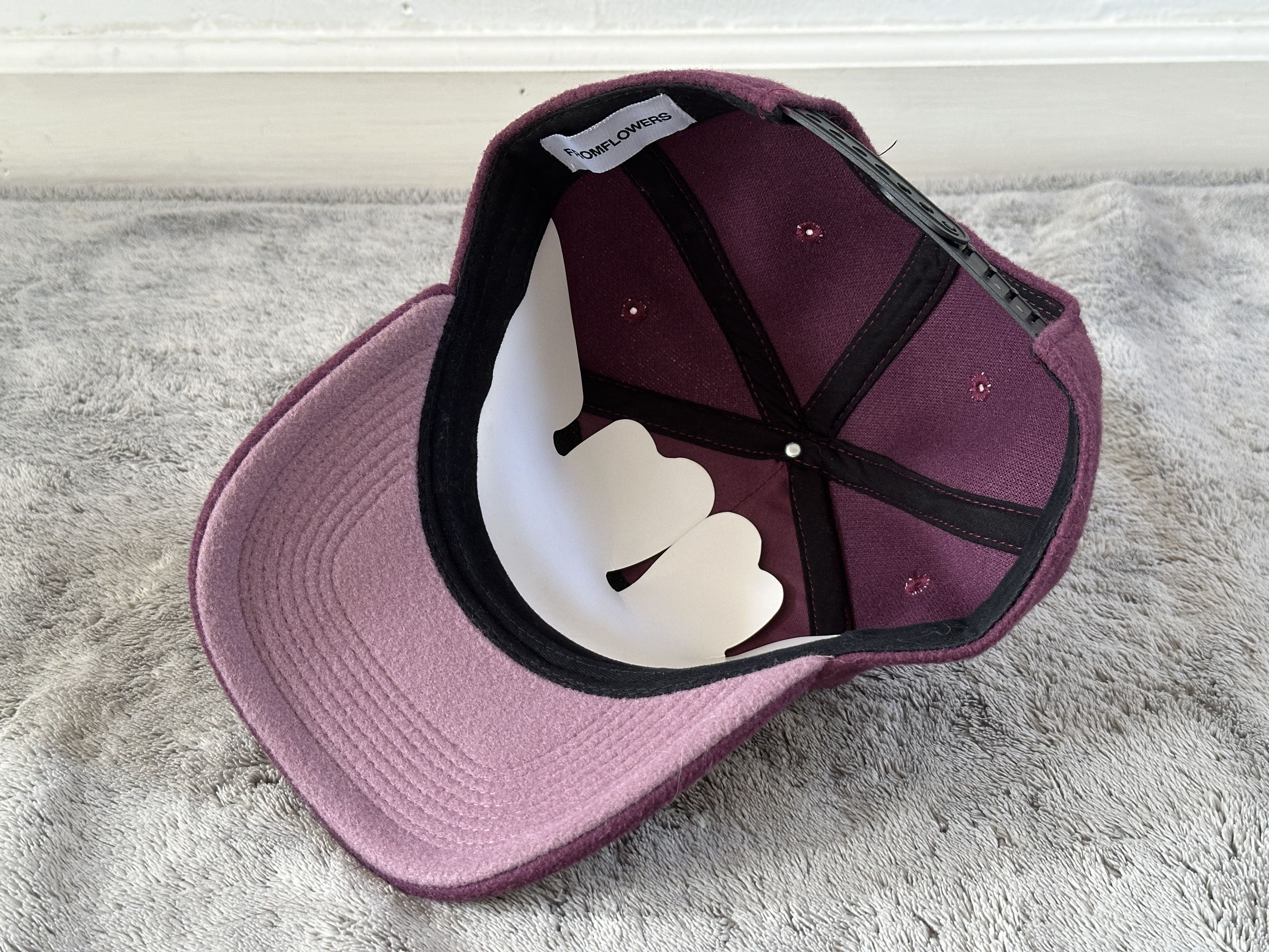 Other FROMFLOWERS The LA Wool Block Hat Perfect Plum Size ONE SIZE - 3 Thumbnail