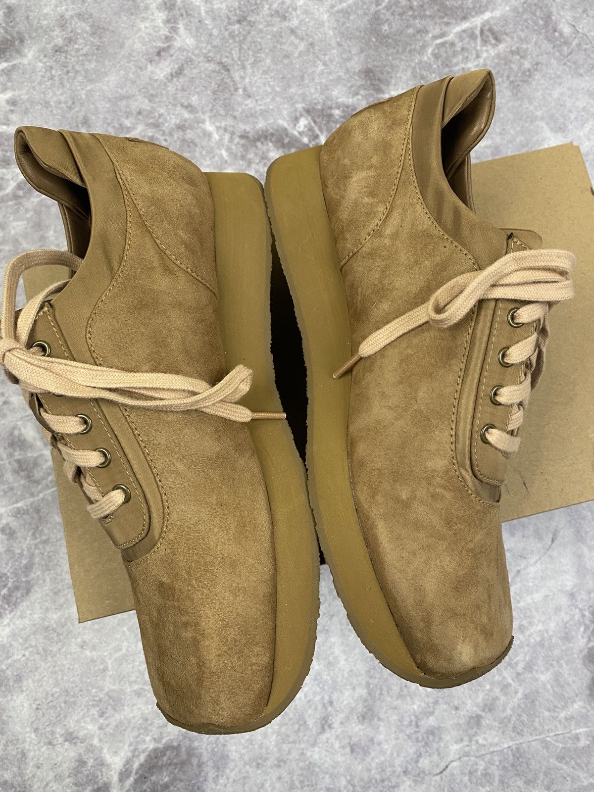 Eckhaus Latta Ugg X Eghaus Latta Square Toe Leather Low Top Sneakers 38 Size US 8 / IT 38 - 7 Thumbnail